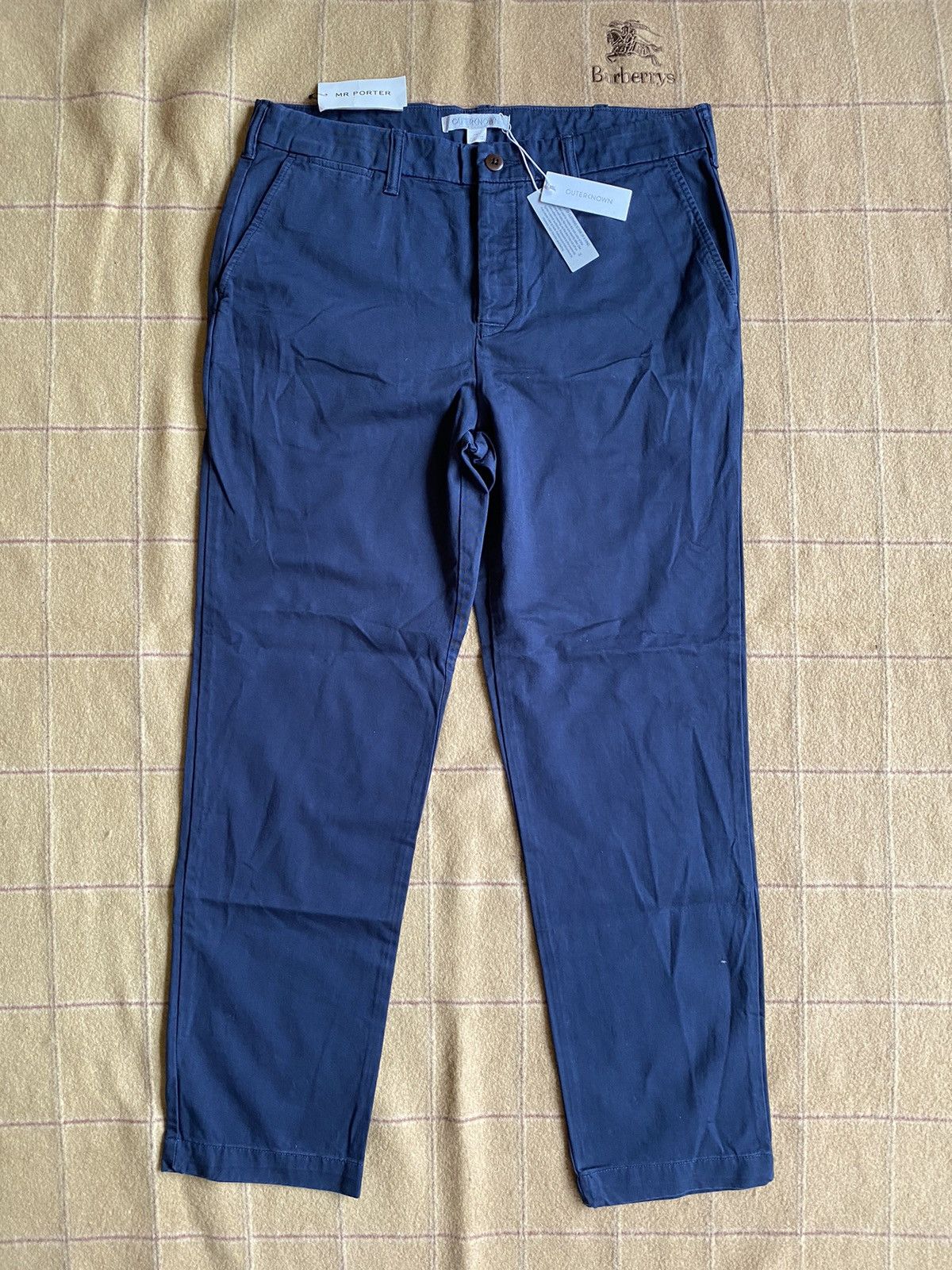 image of Outerknown Nomad Organic Cotton Trousers in Indigo, Men's (Size 34)