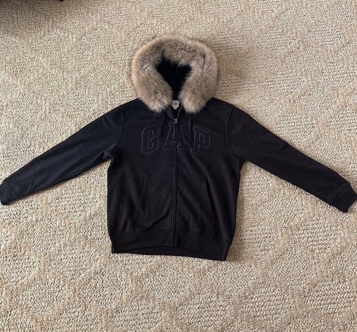 Gap Custom Gap Raccoon Fur Hoodie—Size M Size US M / EU 48-50 / 2 - 2 Thumbnail