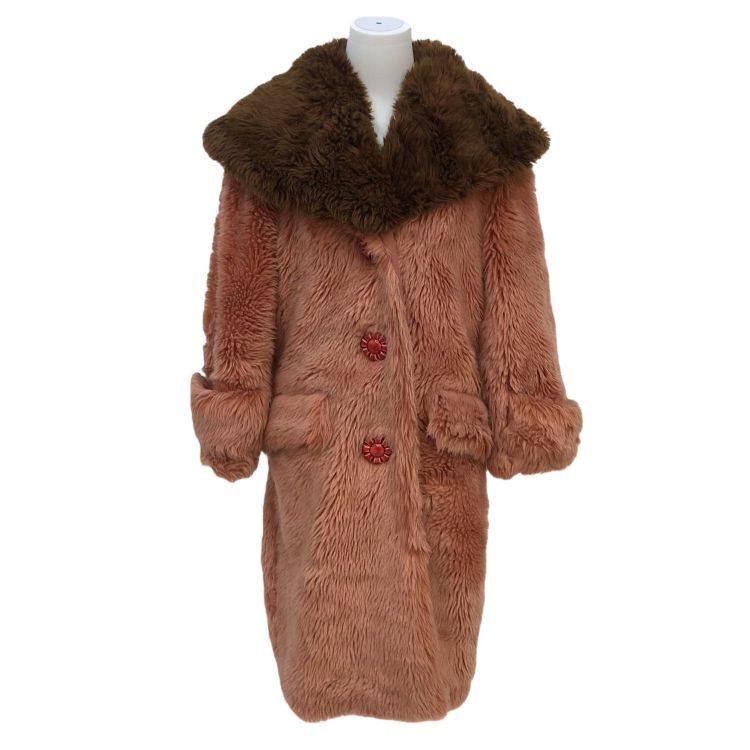 Miu Miu Miu Miu Colorblock Faux Fur Coat Size 36 Size XS / US 0-2 / IT 36-38 - 1 Thumbnail