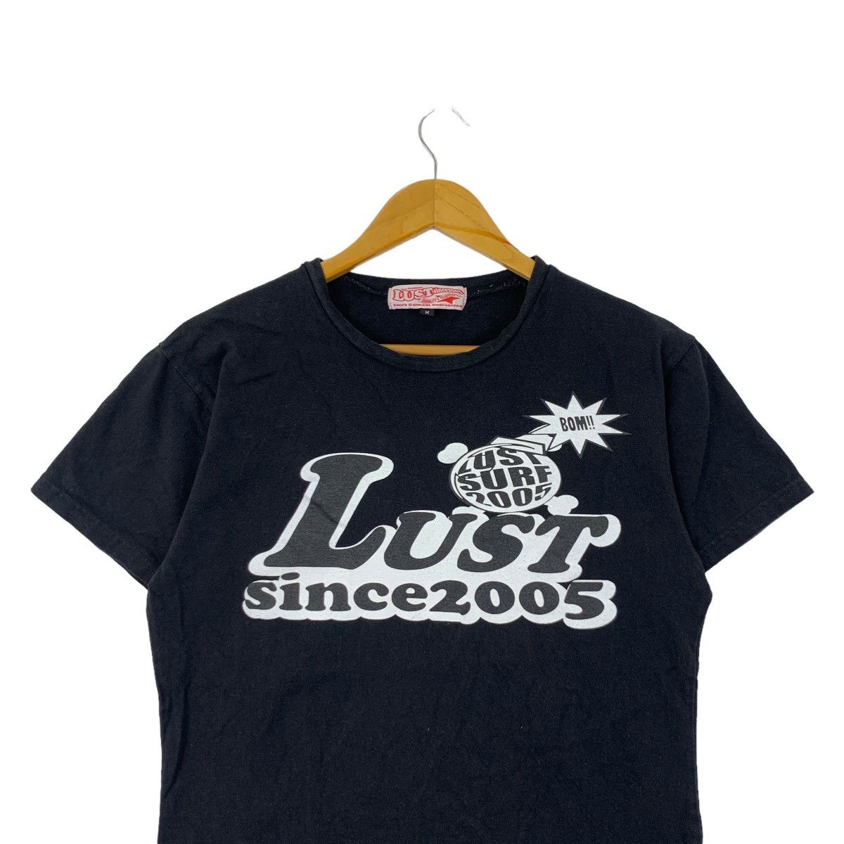 Vintage LUST SURF SKATEBOARD Quality Clothing Tee Shirt Top Size M / US 6-8 / IT 42-44 - 2 Thumbnail