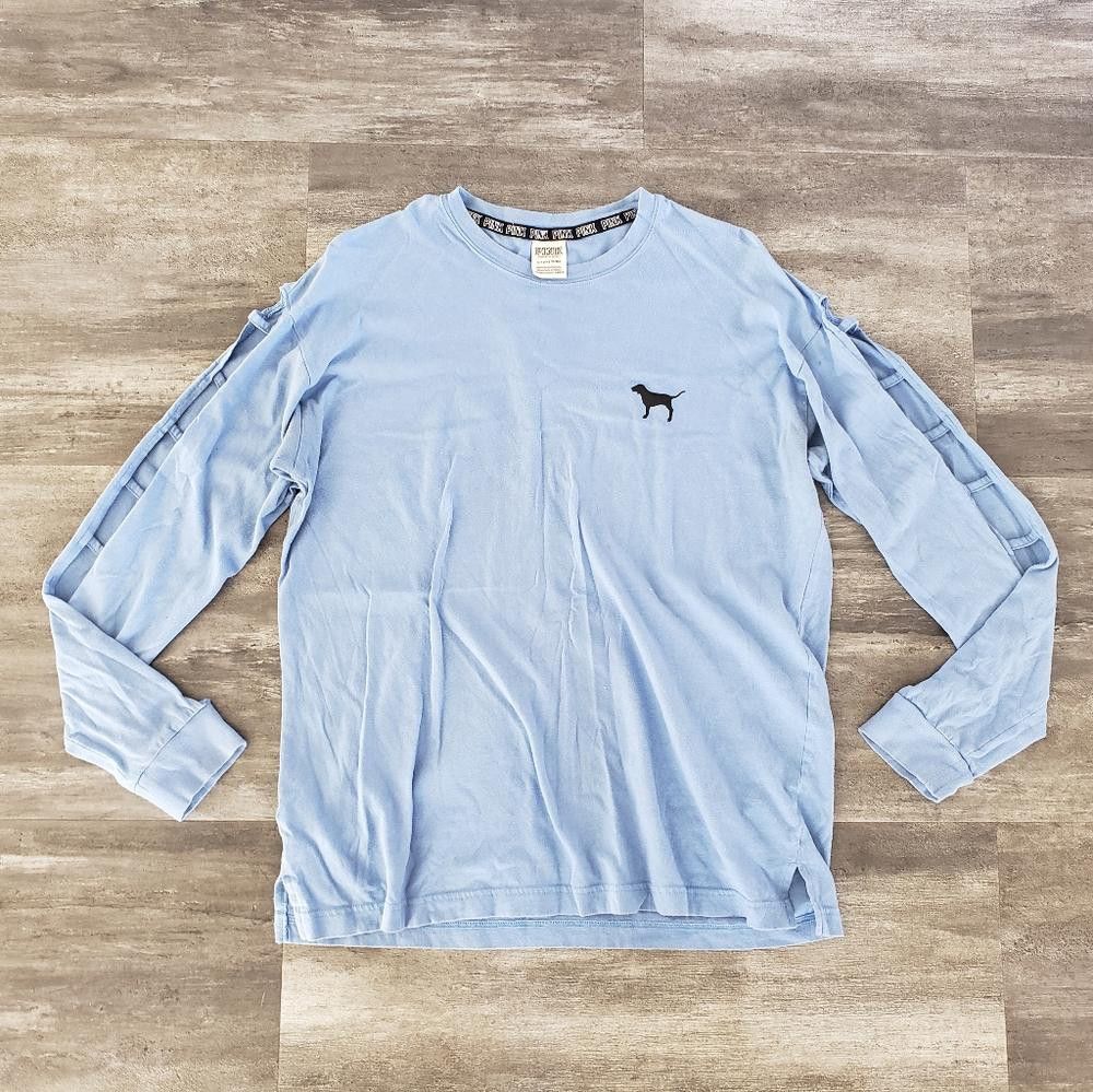 Designer Light Blue VS Caged Long Sleeve Size S / US 4 / IT 40 - 1 Thumbnail