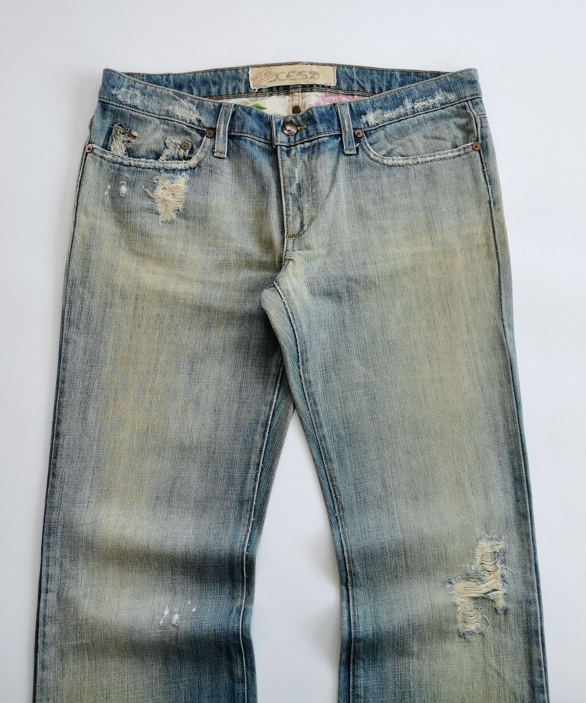 Joe's Cobain Grunge Y2K Joe’s Jeans Mud Wash Distressed Jeans Size 32" / US 10 / IT 46 - 4 Thumbnail