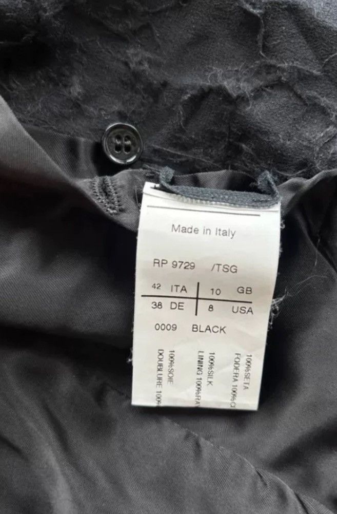 Rick Owens Rick Owens early silk shattered texture dark suit jacket Size US M / EU 48-50 / 2 - 6 Thumbnail