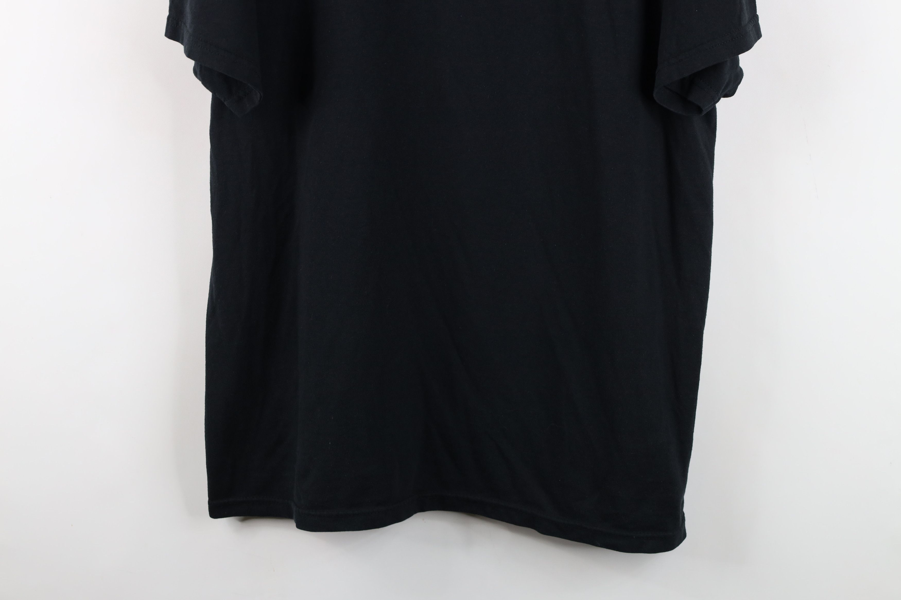 Vintage Vintage 90s Y2K Streetwear Blank Heavyweight T-Shirt Black Size US XL / EU 56 / 4 - 3 Thumbnail