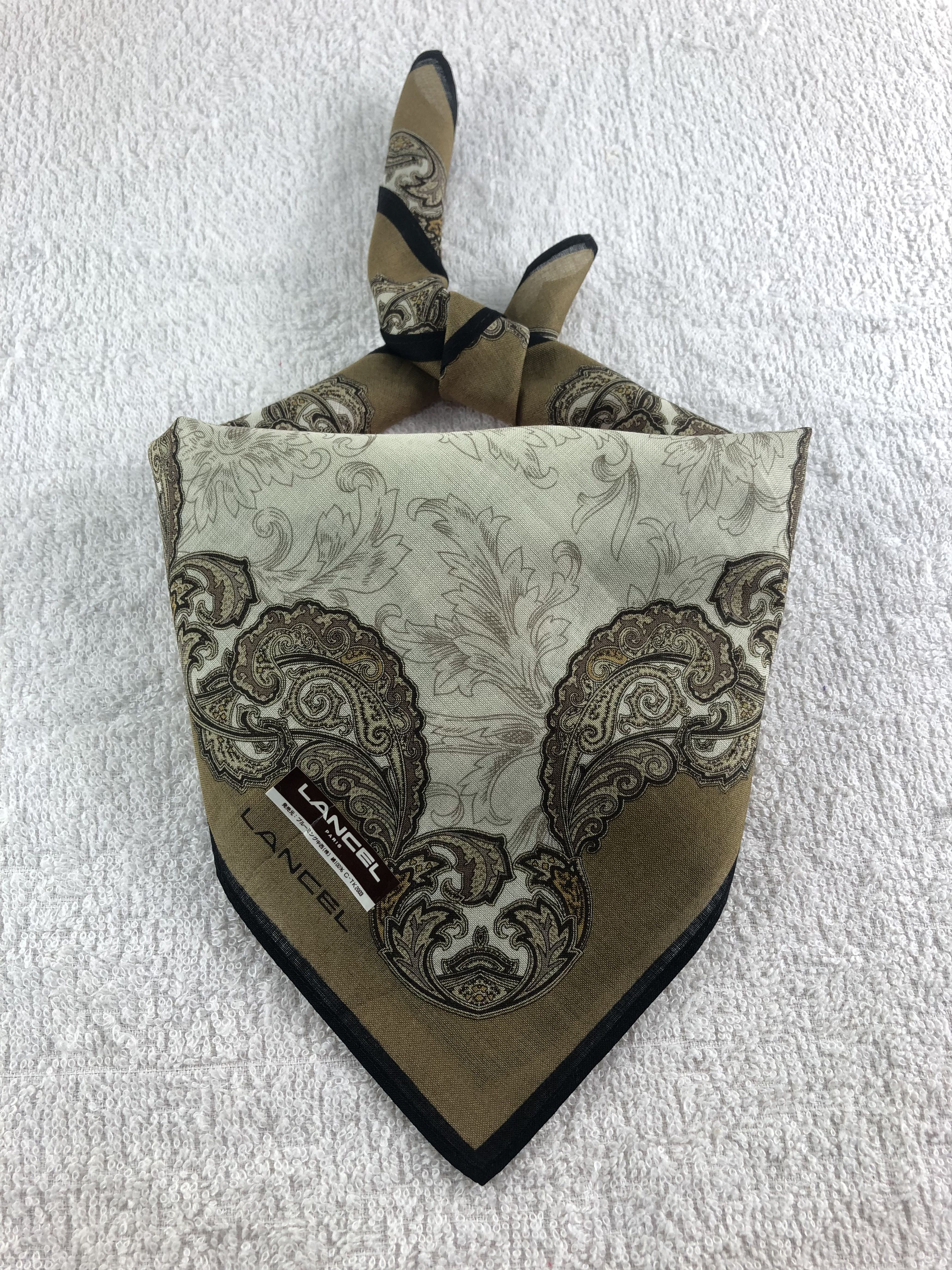 Lancel Lancel Paislee Handkerchief / Bandana / Neckerchief C287 Size ONE SIZE - 1 Thumbnail