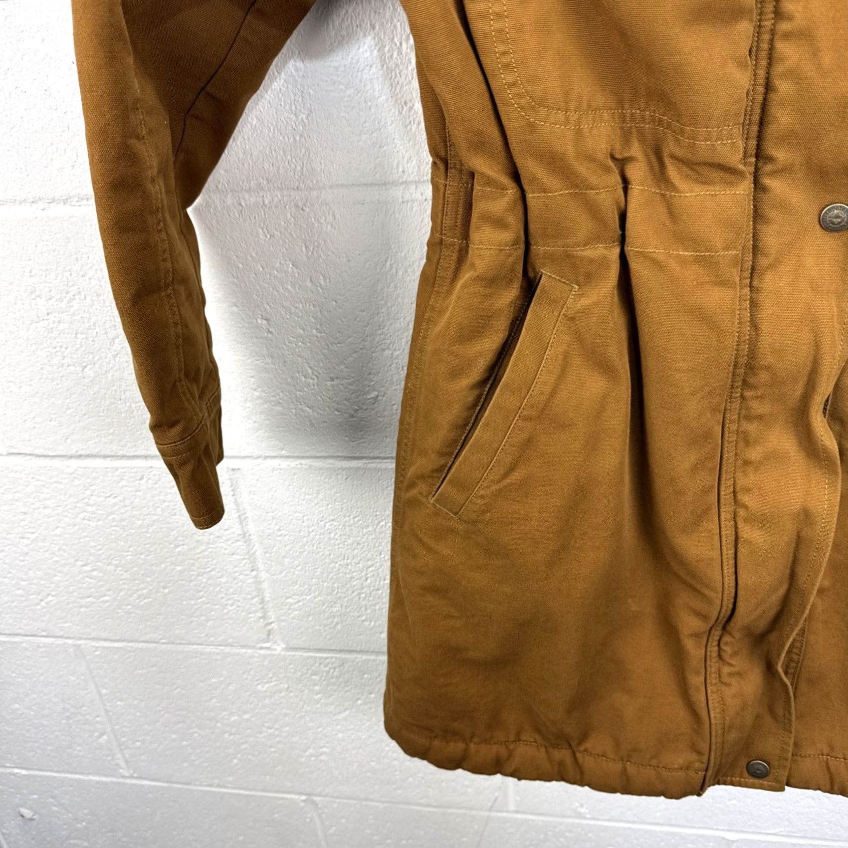Patagonia Patagonia Parka Jacket Womens Small Brown Insulated Prairie Dawn Long Coat Zipper Snap Logo Quilt/Polyester Size S / US 4 / IT 40 - 6 Thumbnail