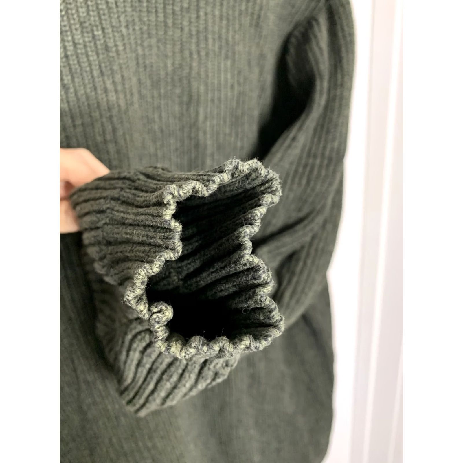 Eddie Bauer VINTAGE Eddie Bauer Men’s XL Knit 1/4 Button Up Sweater Pullover Gray/Green Size US XL / EU 56 / 4 - 6 Thumbnail