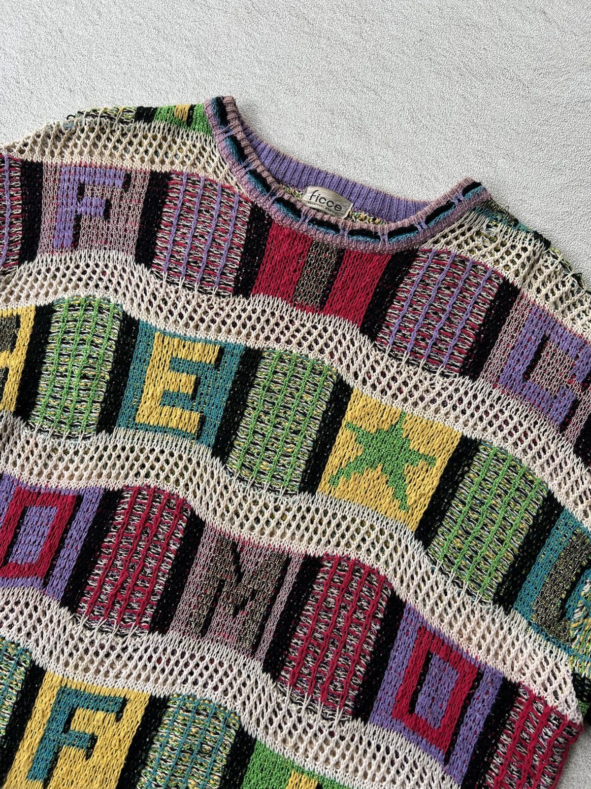 Yoshiyuki Konishi Vintage Ficce By Yoshiyuki Konishi Ficce Uomo Logo Knit Size US M / EU 48-50 / 2 - 3 Thumbnail