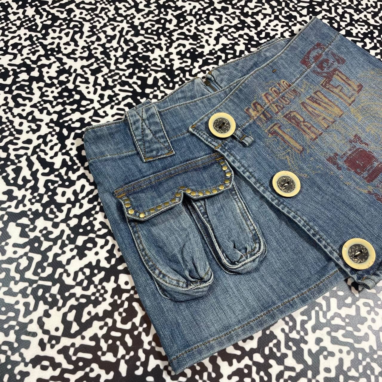 Japanese Brand Vintage Y2K Japanese Retro Sexy Mini Skirt 90s Style Size 29" - 8 Thumbnail