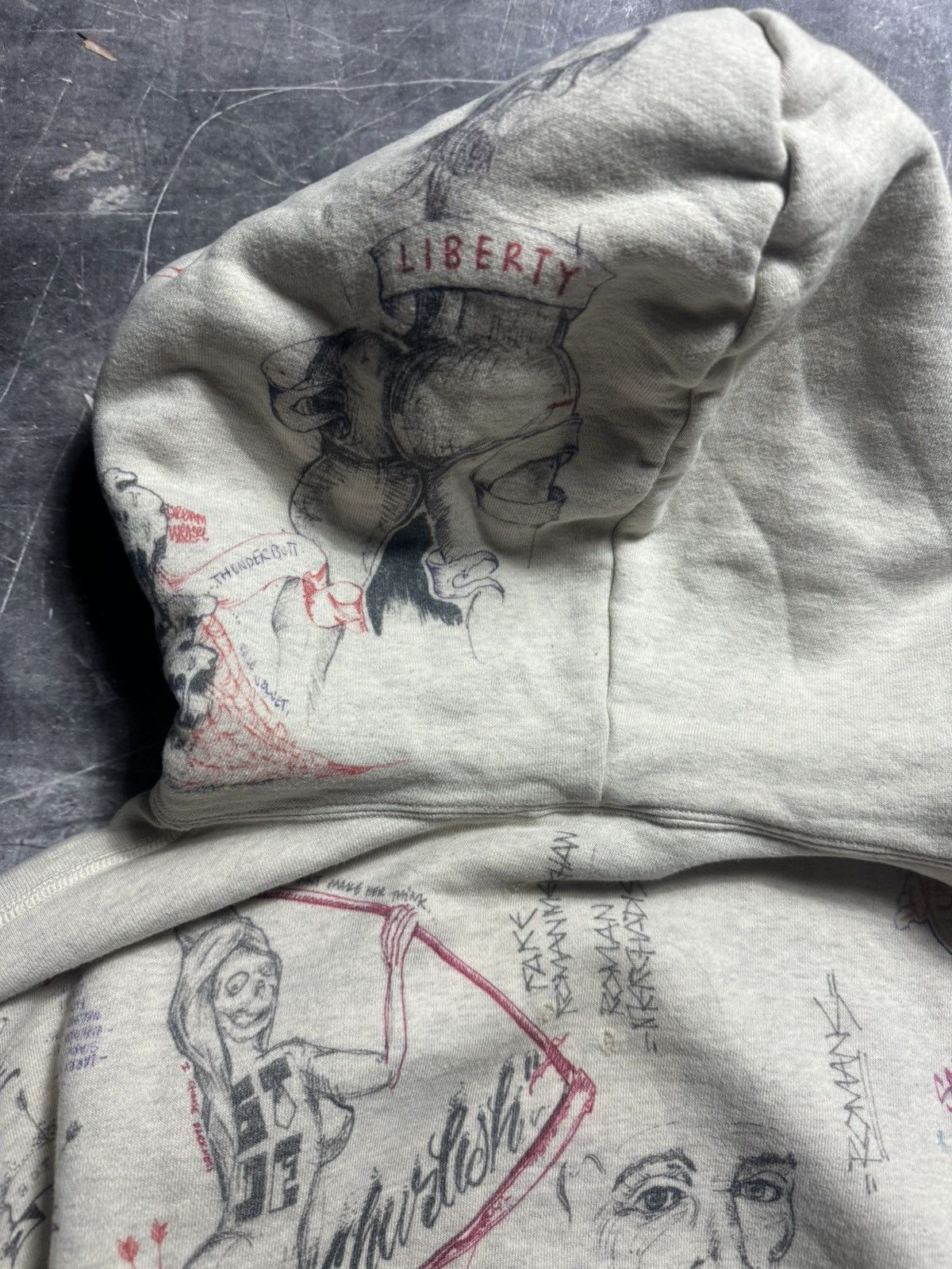 Born X Raised × Saint Michael Saint Michael Born X Raised Graffiti Hoodie Size US XL / EU 56 / 4 - 12 Thumbnail