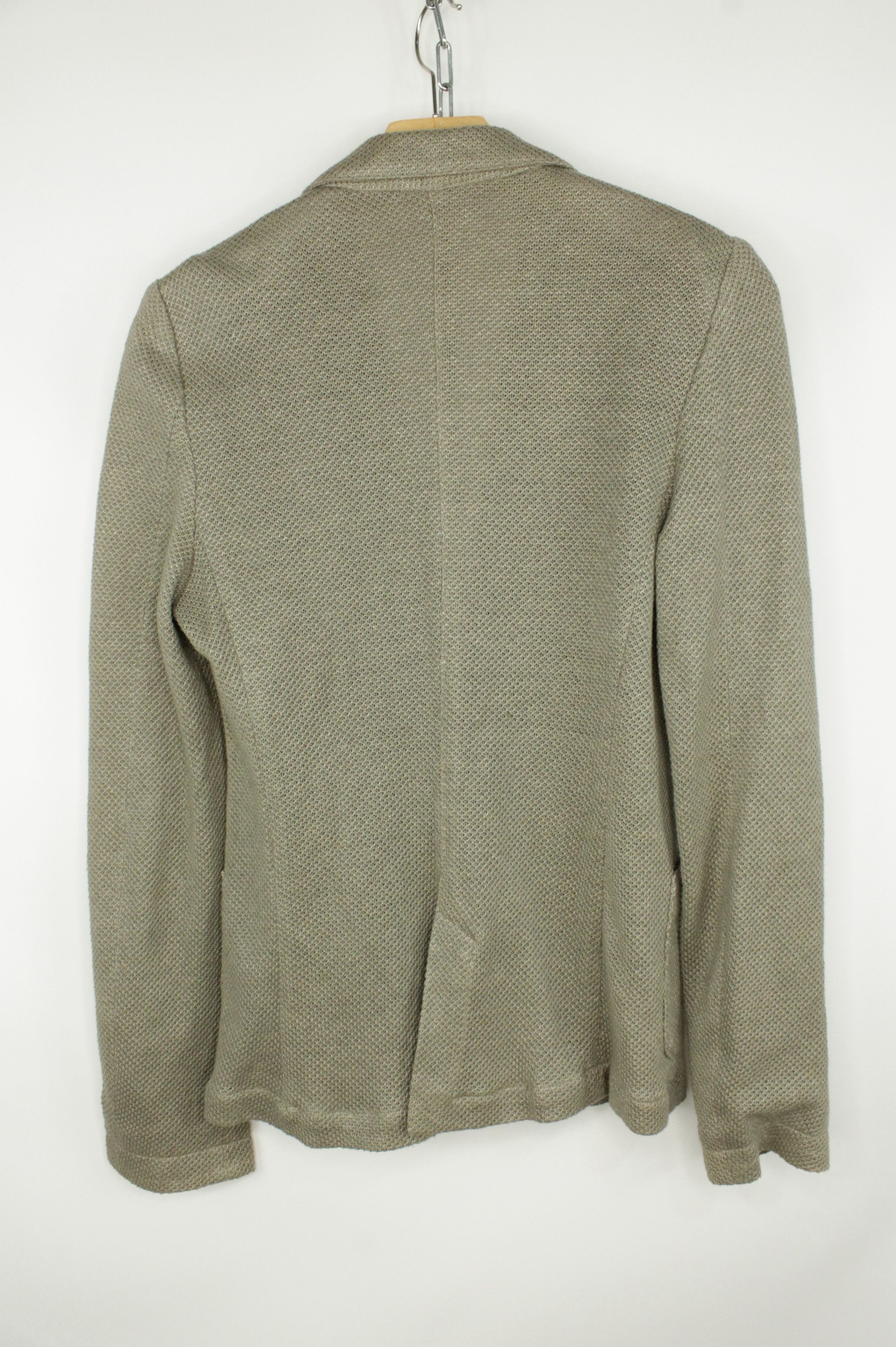 Eleventy Eleventy Tailored Blazer Knit Linen Cotton Blend Jacket Size L / US 10 / IT 46 - 6 Thumbnail