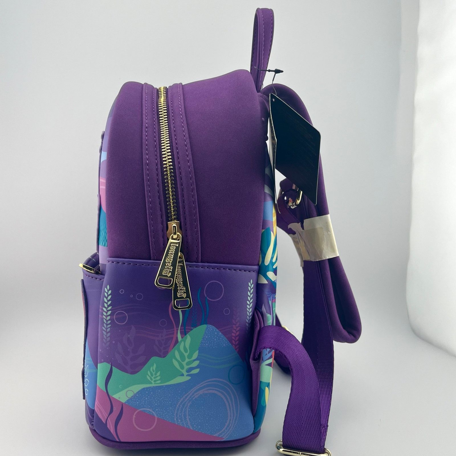 Disney LOUNGEFLY NWT Disney Backpack, Mickey Ears, Little Mermaid Size ONE SIZE - 11 Thumbnail