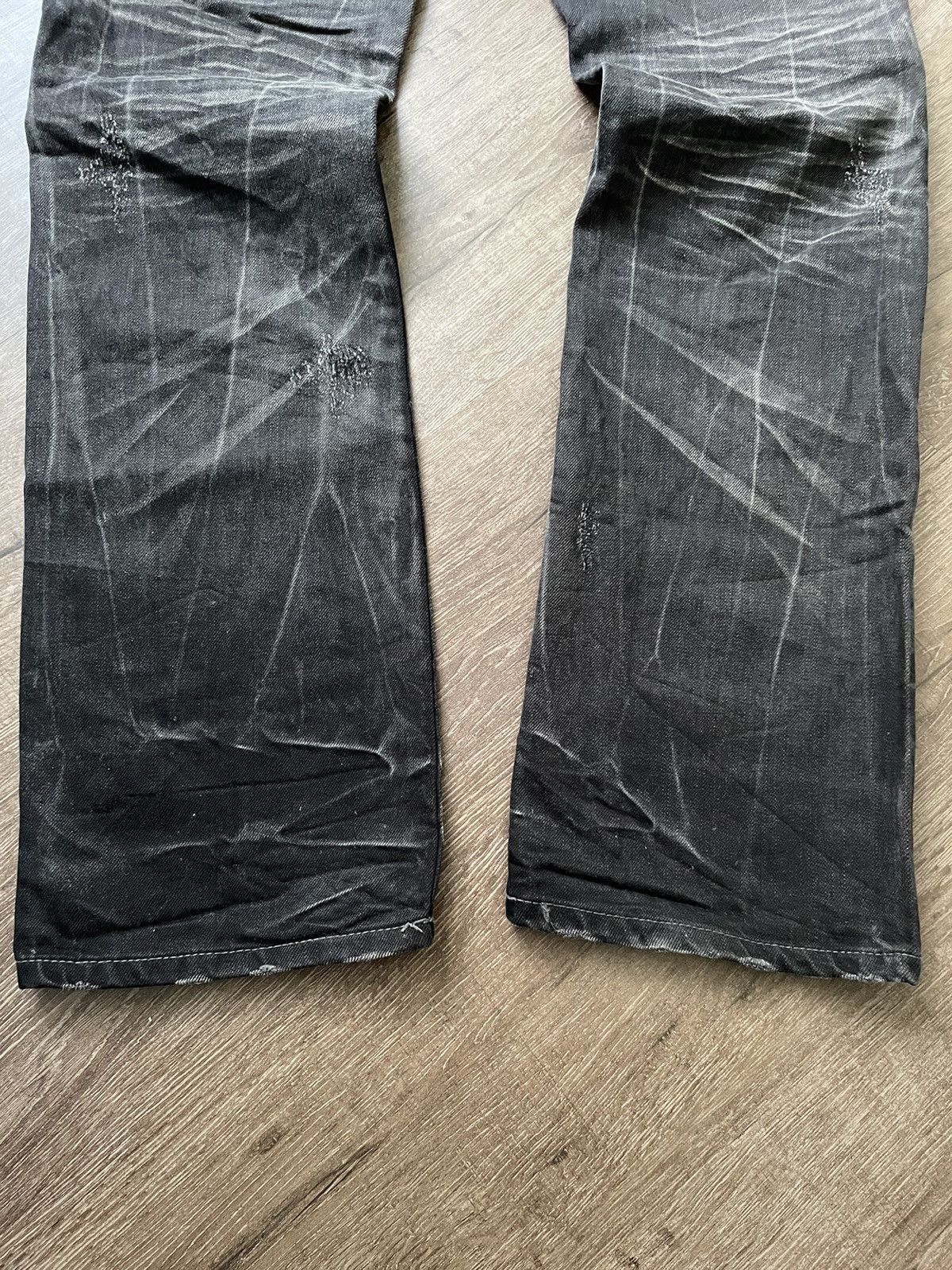 If Six Was Nine Semantic Design Punk Spiked Denim Size US 31 - 17 Thumbnail