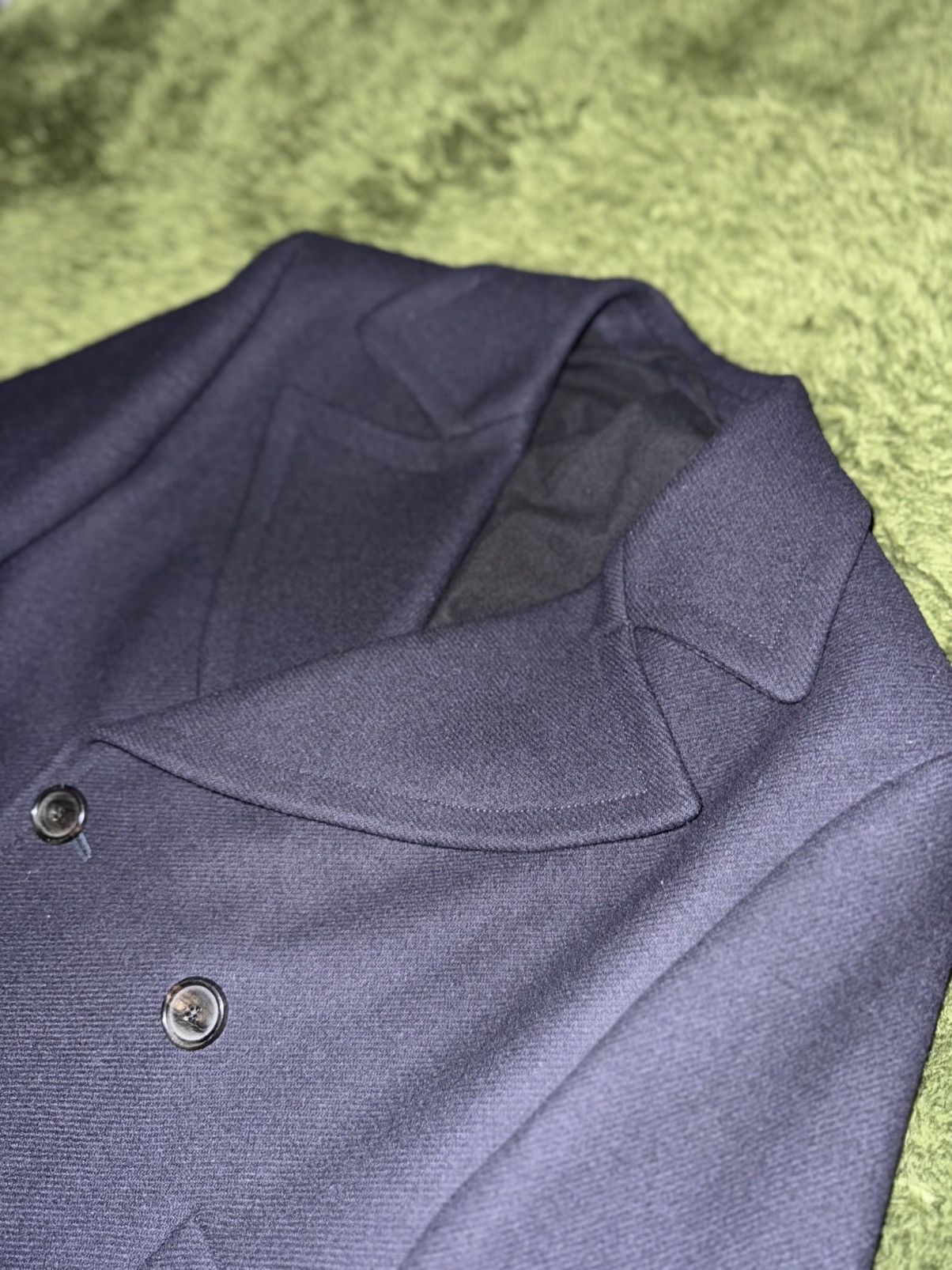 Ann Demeulemeester [S] Ann Demeulemeester Double Breasted Pleated Wool Coat Size US S / EU 44-46 / 1 - 2 Thumbnail