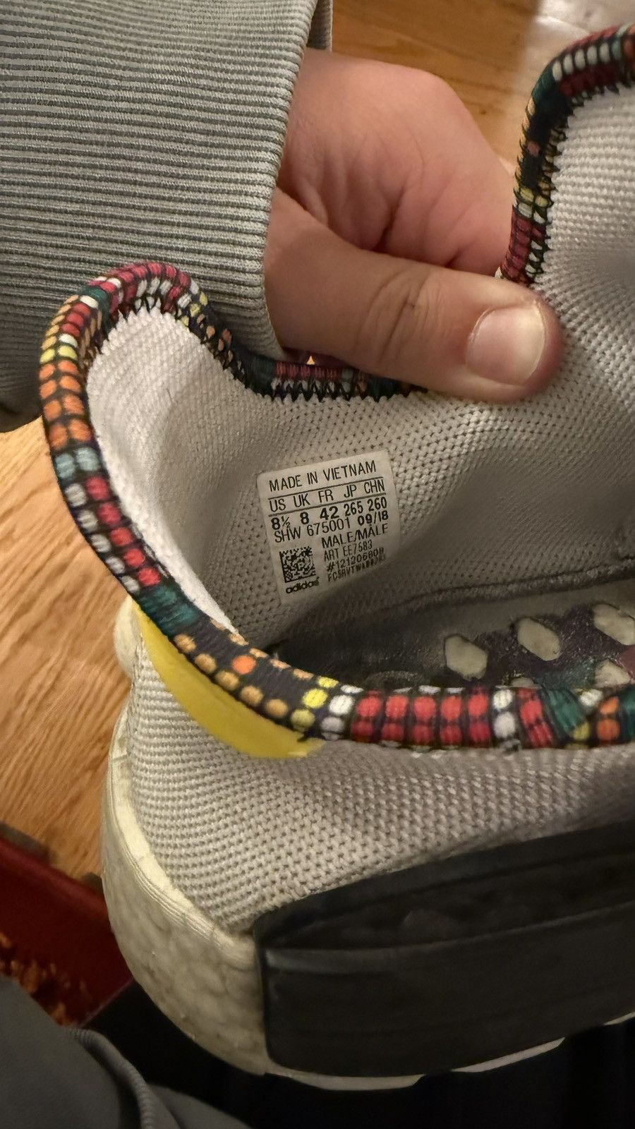 Adidas × Pharrell ADIDAS X PHARRELL WILLIAMS HU NMD Inspiration Size US 8.5 / EU 41-42 - 7 Thumbnail