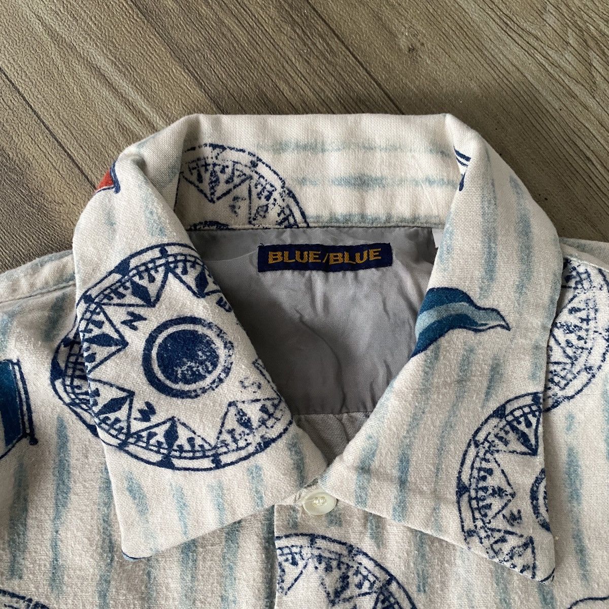 Blue Blue Japan Blue Blue Japan Art Flannel Shirt Pocket Size US L / EU 52-54 / 3 - 5 Thumbnail