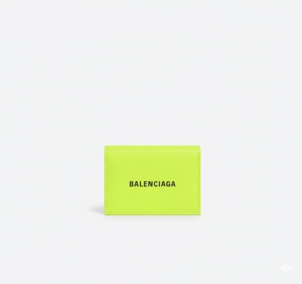 Balenciaga oc11z1125 Size: OS / Cash Mini Wallet in Yellow Size ONE SIZE - 1 Preview