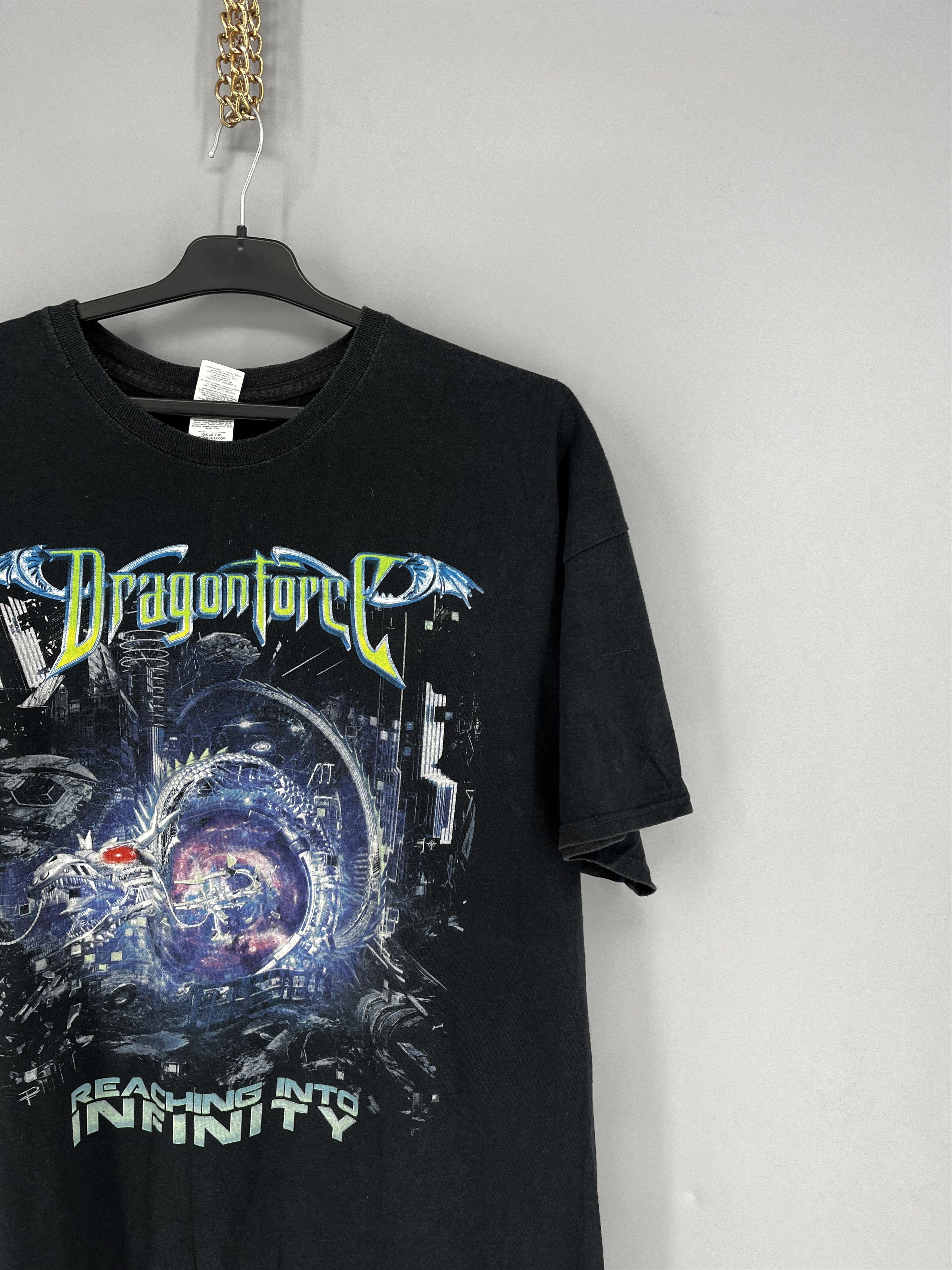 Band Tees Dragonforce Inhuman Rampage Tour Band Graphic T-Shirt Adult Size US XXL / EU 58 / 5 - 5 Thumbnail