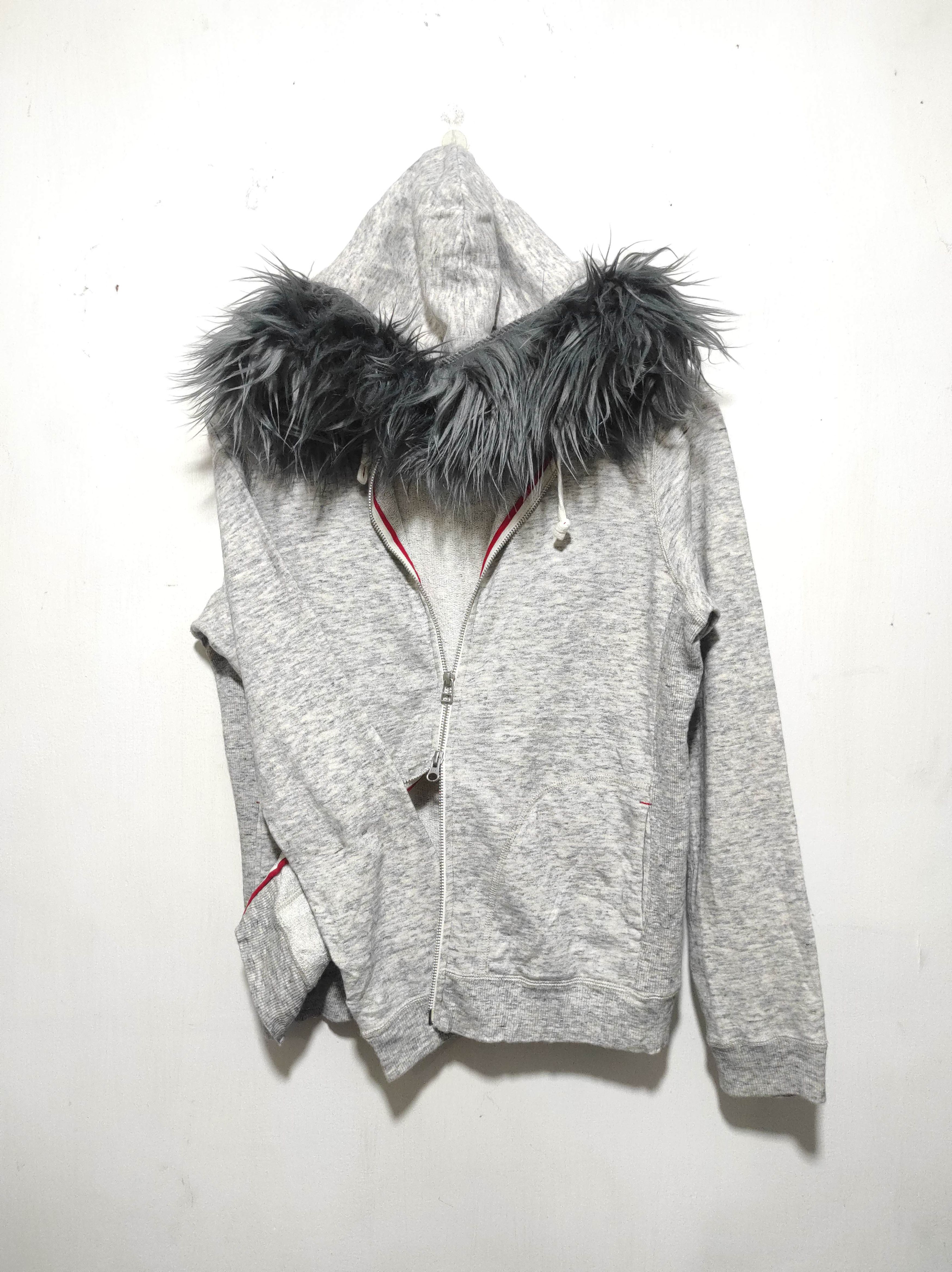 Uniqlo Uniqlo Ines De La Fressange Double Zip Fur Hoodie LGB style Size US M / EU 48-50 / 2 - 2 Thumbnail
