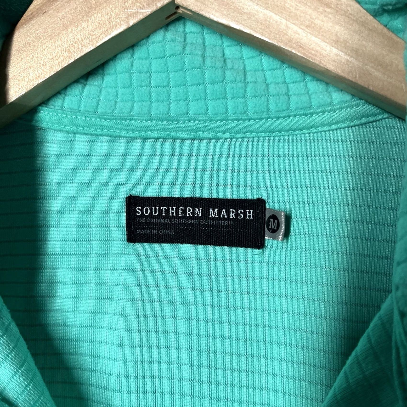 Vintage Southern Marsh 1/4 Zip Pullover Mens M Micro Grid Fleece Outdoor FieldTec Hiking Size US M / EU 48-50 / 2 - 3 Thumbnail