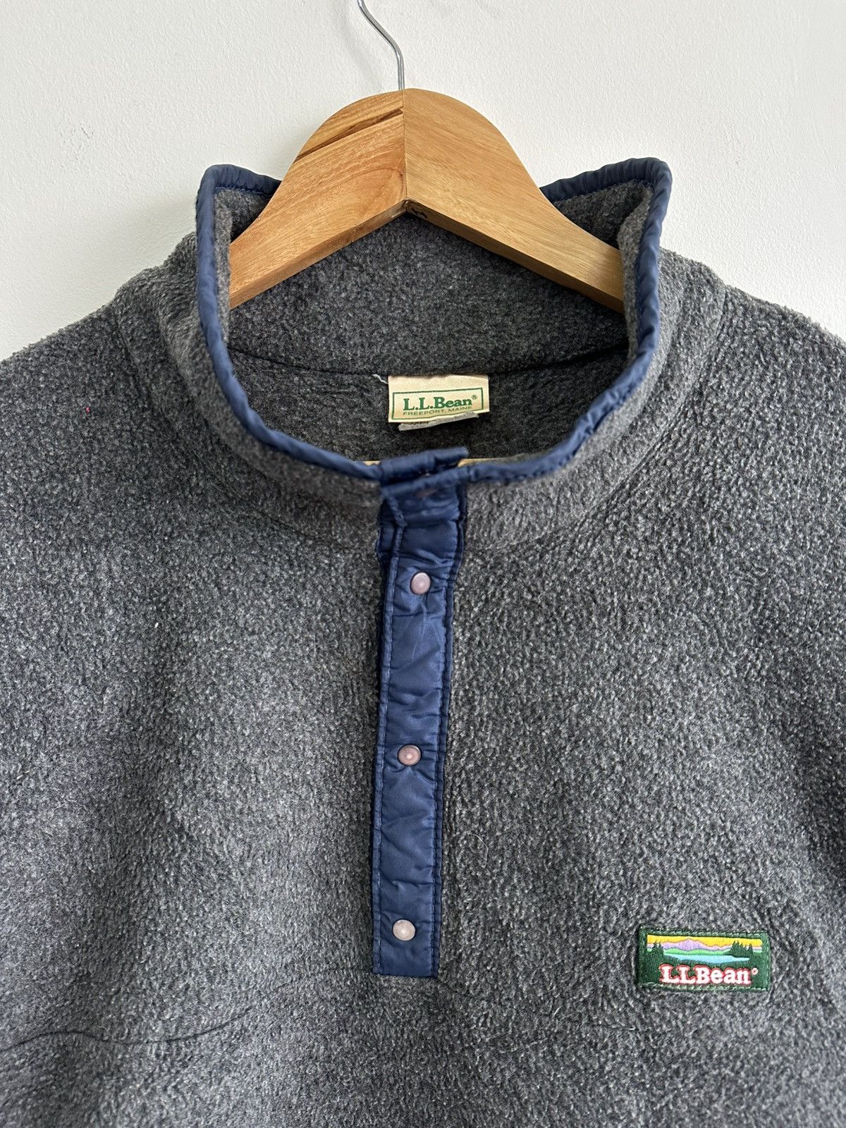 L.L. Bean Vintage LL Bean Fleece Wool Sweater Jacket Made in USA Size US XL / EU 56 / 4 - 1 Thumbnail