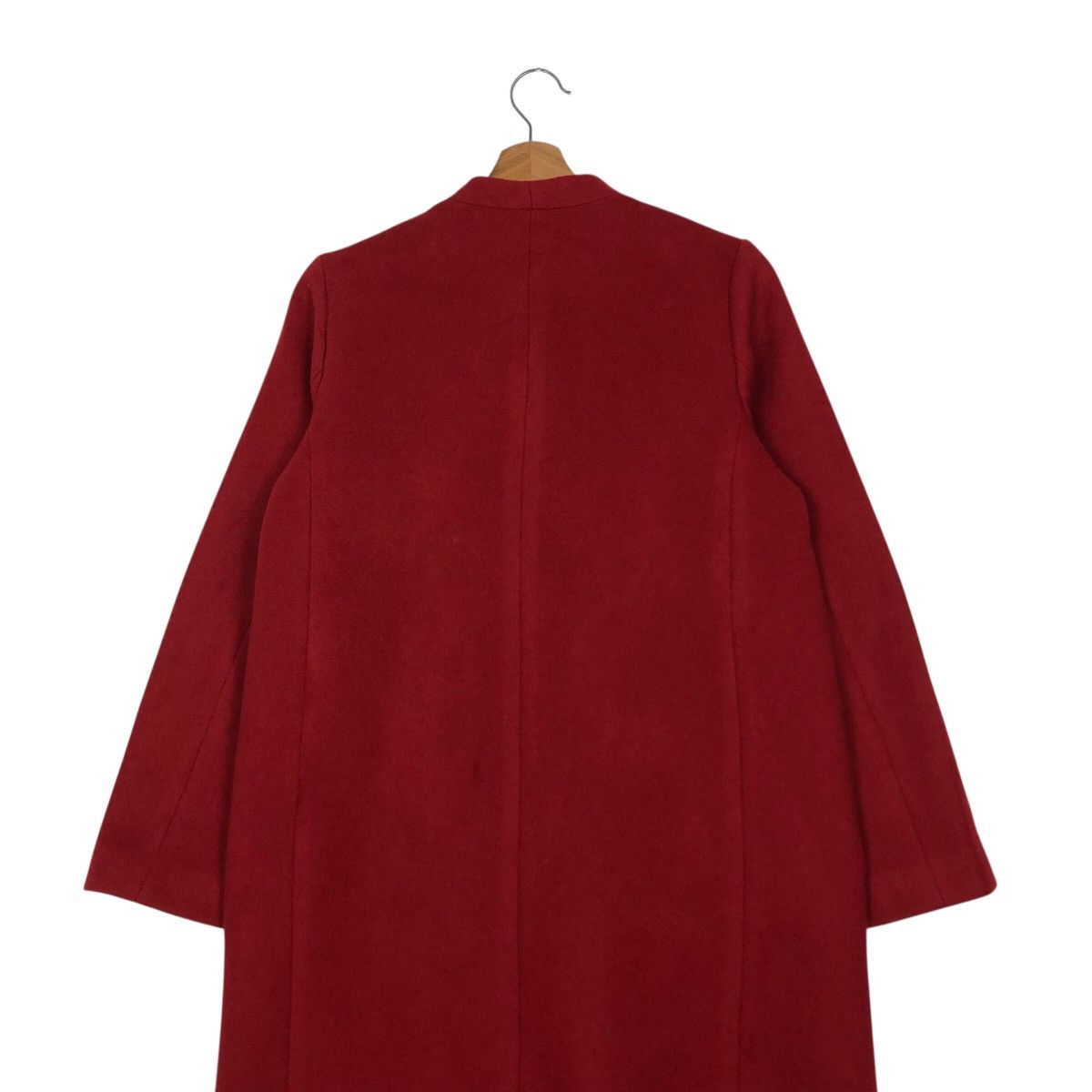 Japanese Brand 📌Rich Red Vintage Long Wool Jacket Ships Issey Miyake Size M / US 6-8 / IT 42-44 - 11 Thumbnail