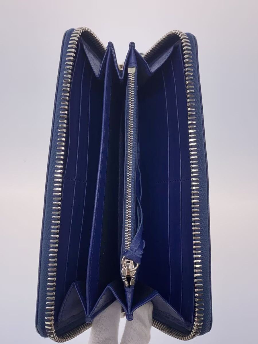 Balenciaga Balenciaga Leather Long Wallet Blue Size ONE SIZE - 4 Thumbnail