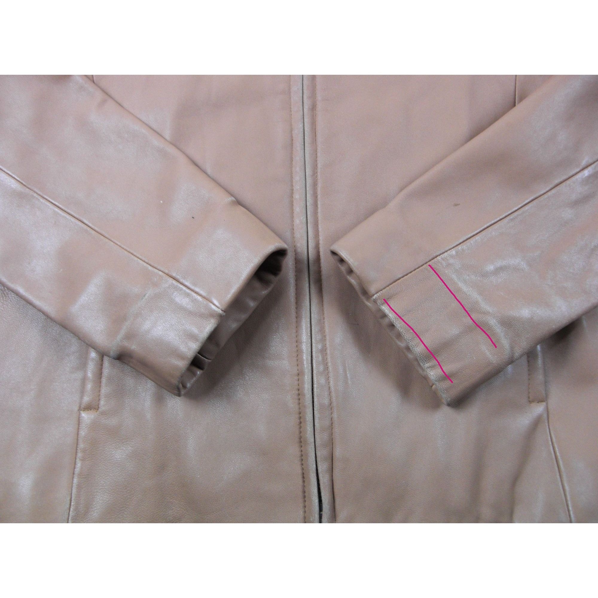 Other Juliet Michelle Women's Soft Lamb Skin L Brown Mustard Leath Size L / US 10 / IT 46 - 2 Thumbnail