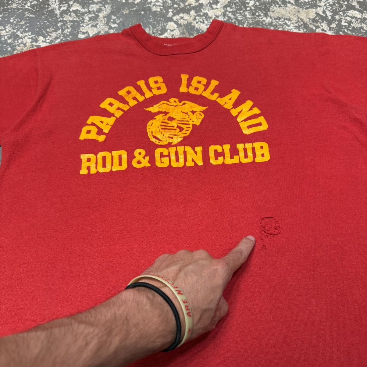 Russell Athletic True Vintage Parris Island Rod And Gun Club 70s Russell Mari Size US L / EU 52-54 / 3 - 6 Thumbnail