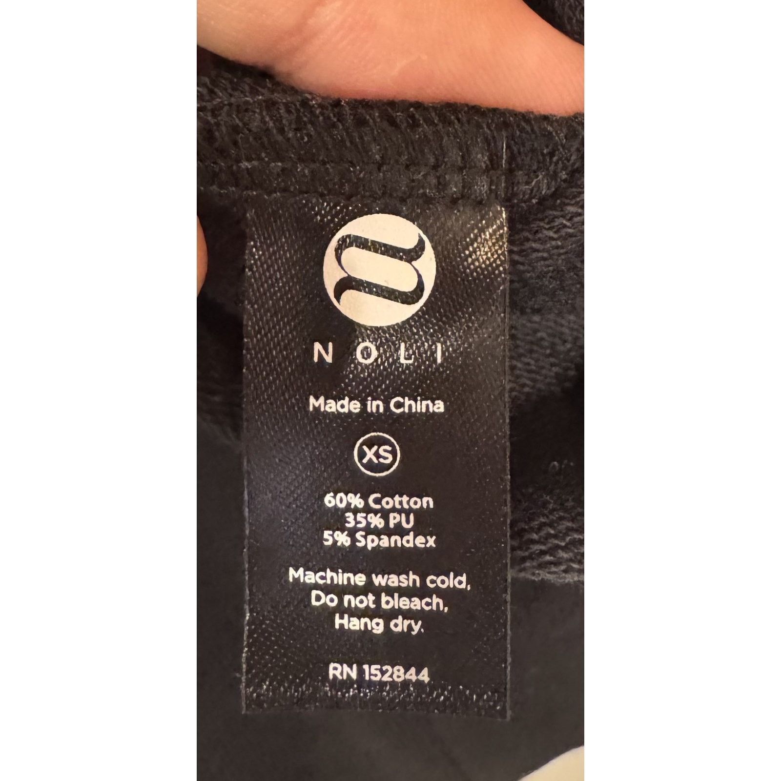 Garni Noli Hoodie Faux Leather Pocket Pullover Drawstring Sleeve Size XS / US 0-2 / IT 36-38 - 7 Thumbnail