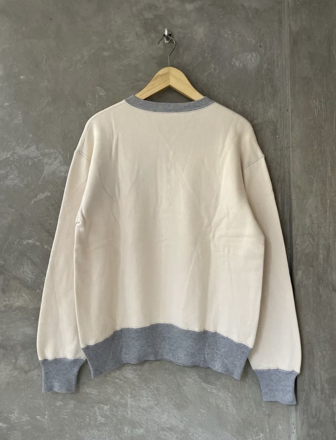 Japanese Brand × The Flat Head The Flat Head Heavy Sweatshirt Sportswear Half Zip Two Tone Size US L / EU 52-54 / 3 - 4 Thumbnail