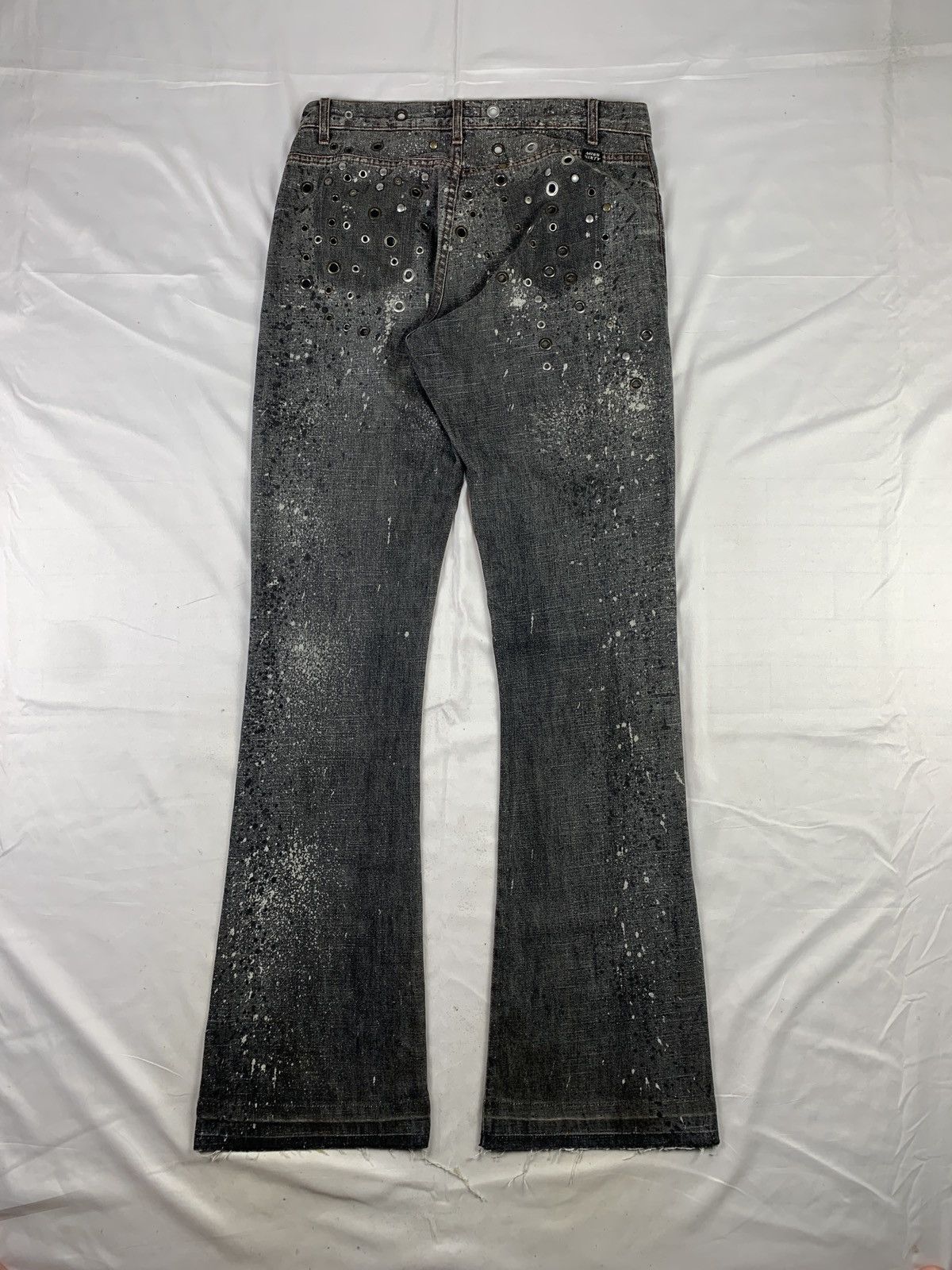 Miss Sixty Miss Sixty Studded Eyelete Splatter Bootcut Jeans Pants Size 31" - 1 Thumbnail