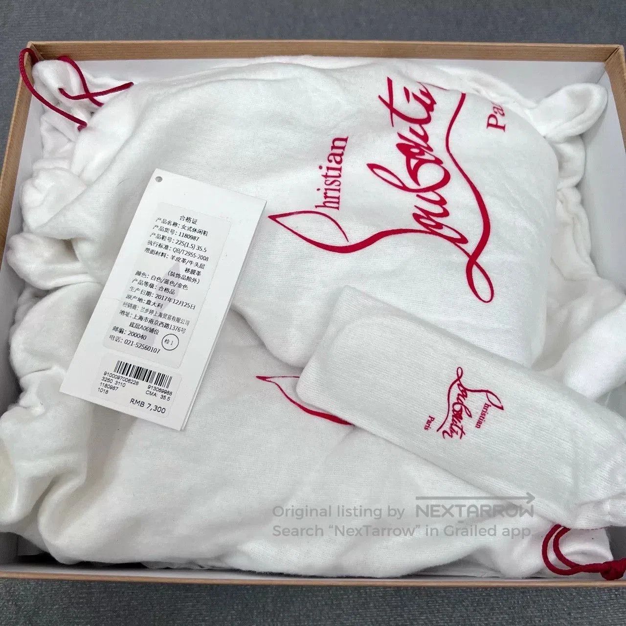 Christian Louboutin CL Christian Louboutin Gradient Stud Sneaker. Size US 4.5 / IT 34.5 - 9 Thumbnail