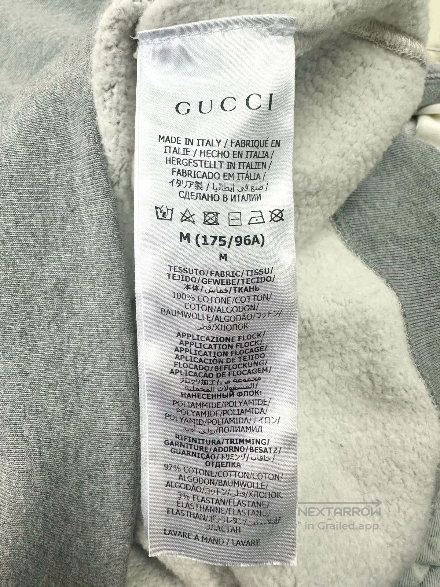 Gucci Guicci Gray Letter Logo Patchwork Fake Two-piece Sweater| Size US M / EU 48-50 / 2 - 4 Thumbnail