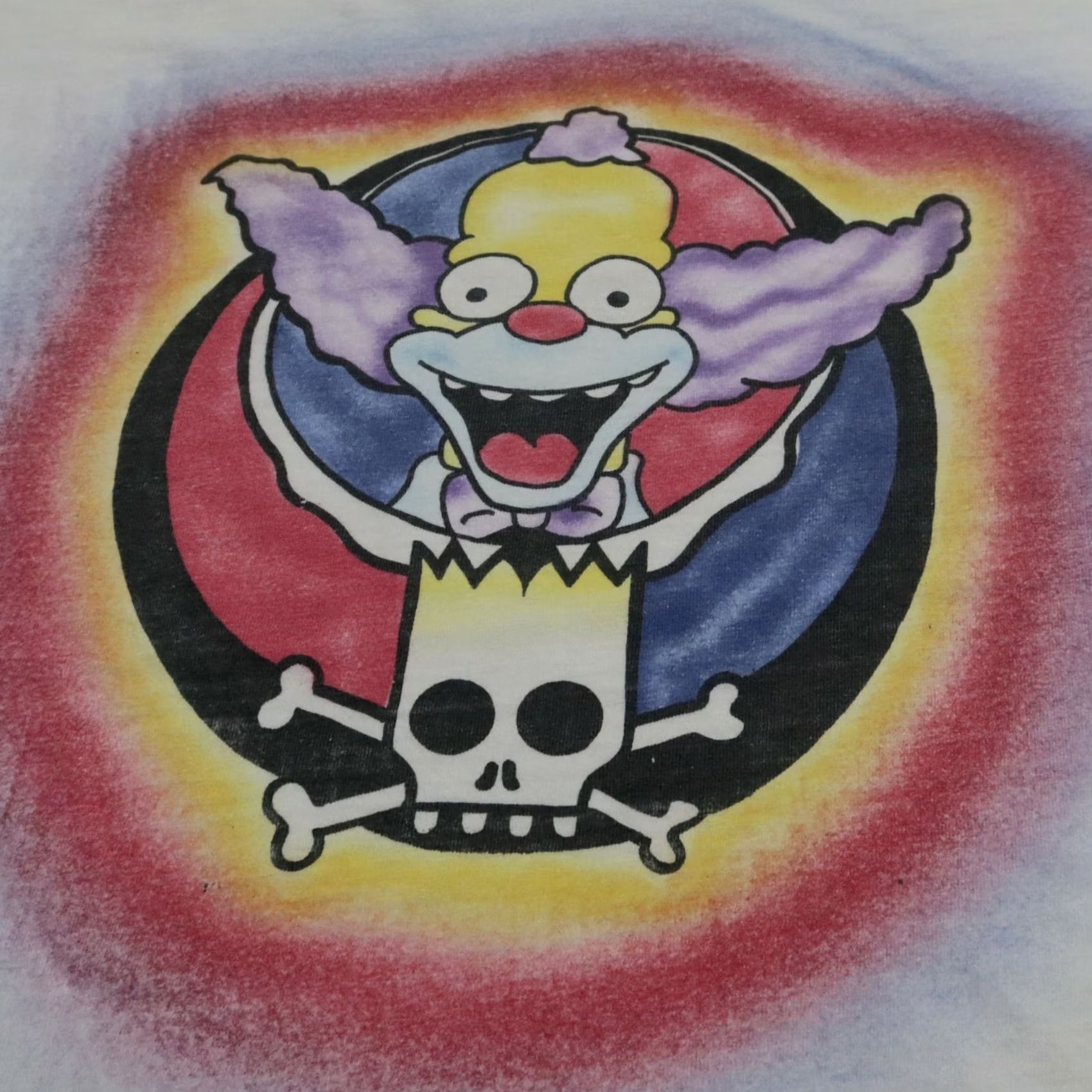 Hanes Vintage Krusty The Clown Simpsons Shirt XL Men White Hanes T-Shirt 90s Made in USA Size US XL / EU 56 / 4 - 5 Thumbnail