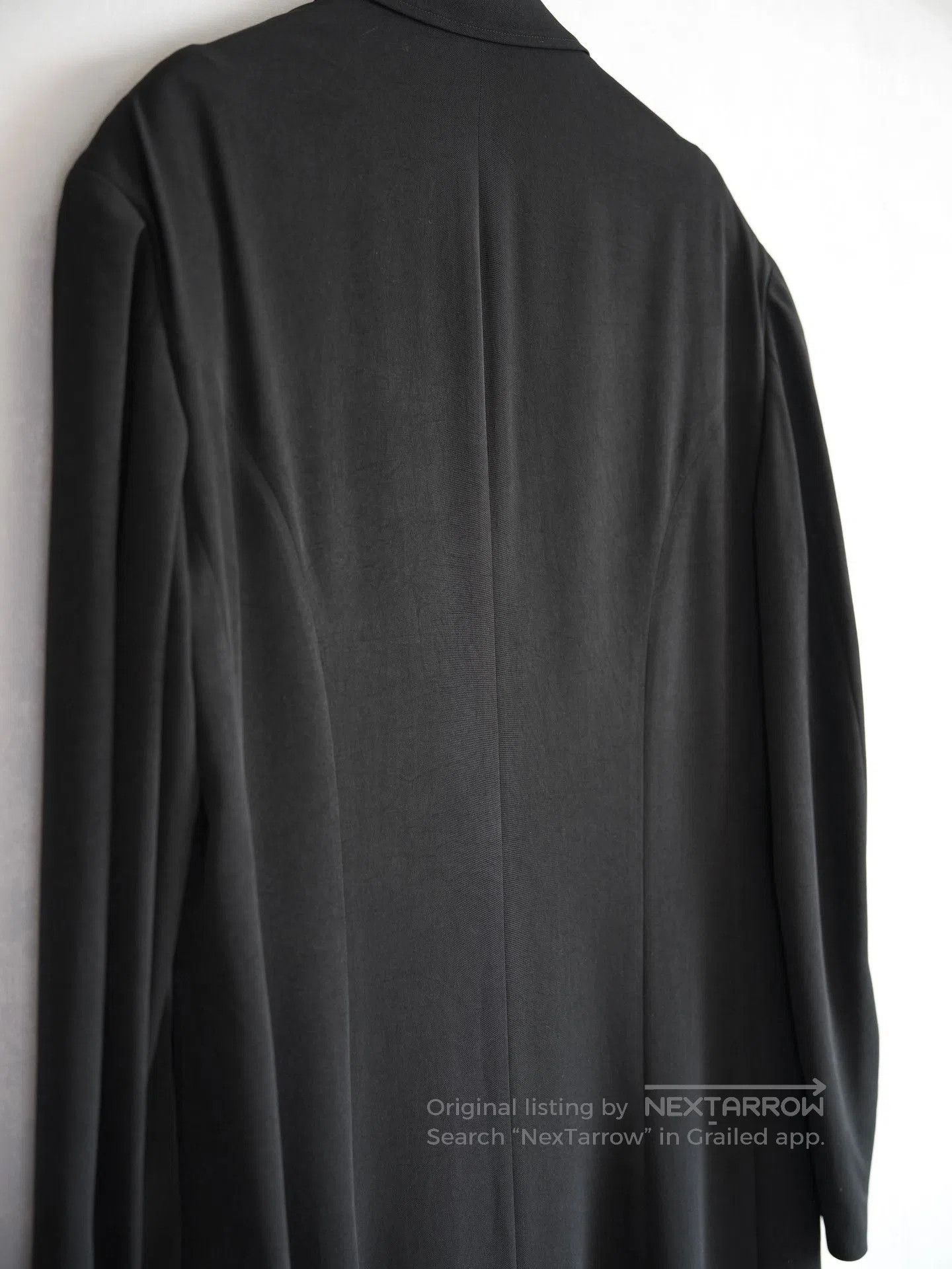 Yohji Yamamoto Yohji Yamamoto 24AW Tuxedo Back Pleat Coat. Size L / US 10 / IT 46 - 7 Thumbnail