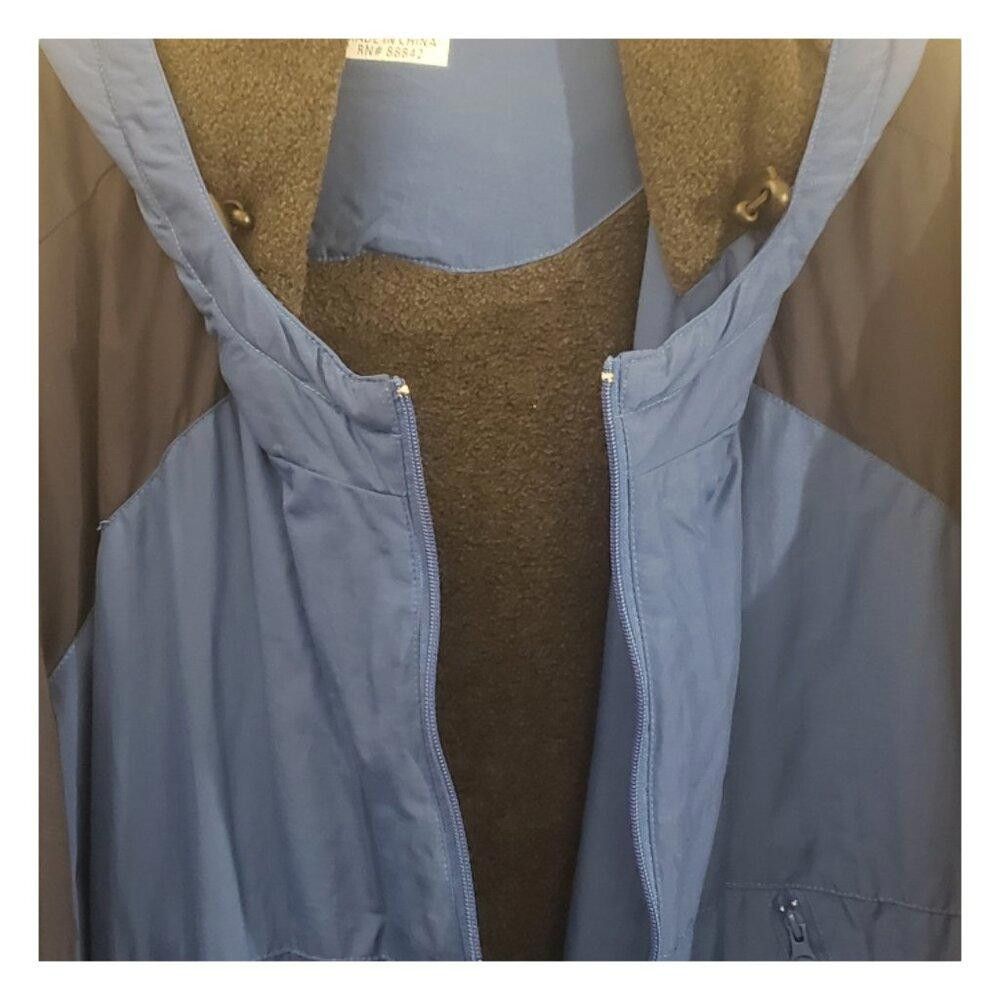 Designer CT1874 King Size Blue Fleece Lined Jacket with Hood 7XL Size US XXL / EU 58 / 5 - 5 Thumbnail