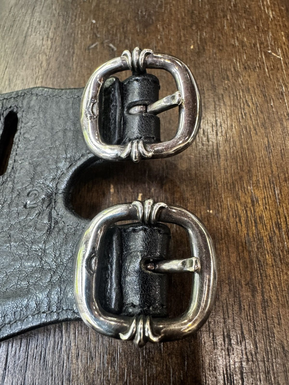 Chrome Hearts Chrome Hearts Large Leather Band Bracelet Size ONE SIZE - 6 Thumbnail