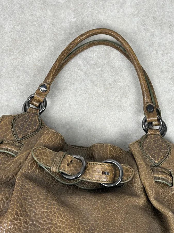 Moschino 2000s Moschino Brown Leather Shoulder Bag Size ONE SIZE - 6 Thumbnail