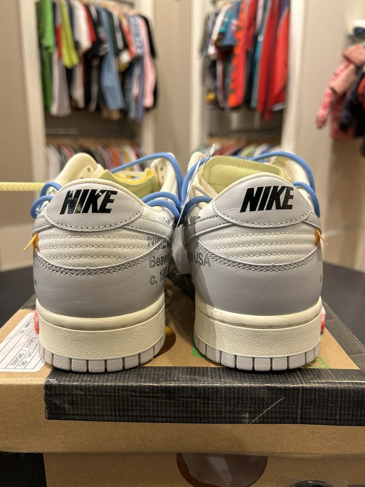 Nike Nike Dunk Low ‘Off-White Lot 5’ Size US 9.5 / EU 42-43 - 3 Thumbnail