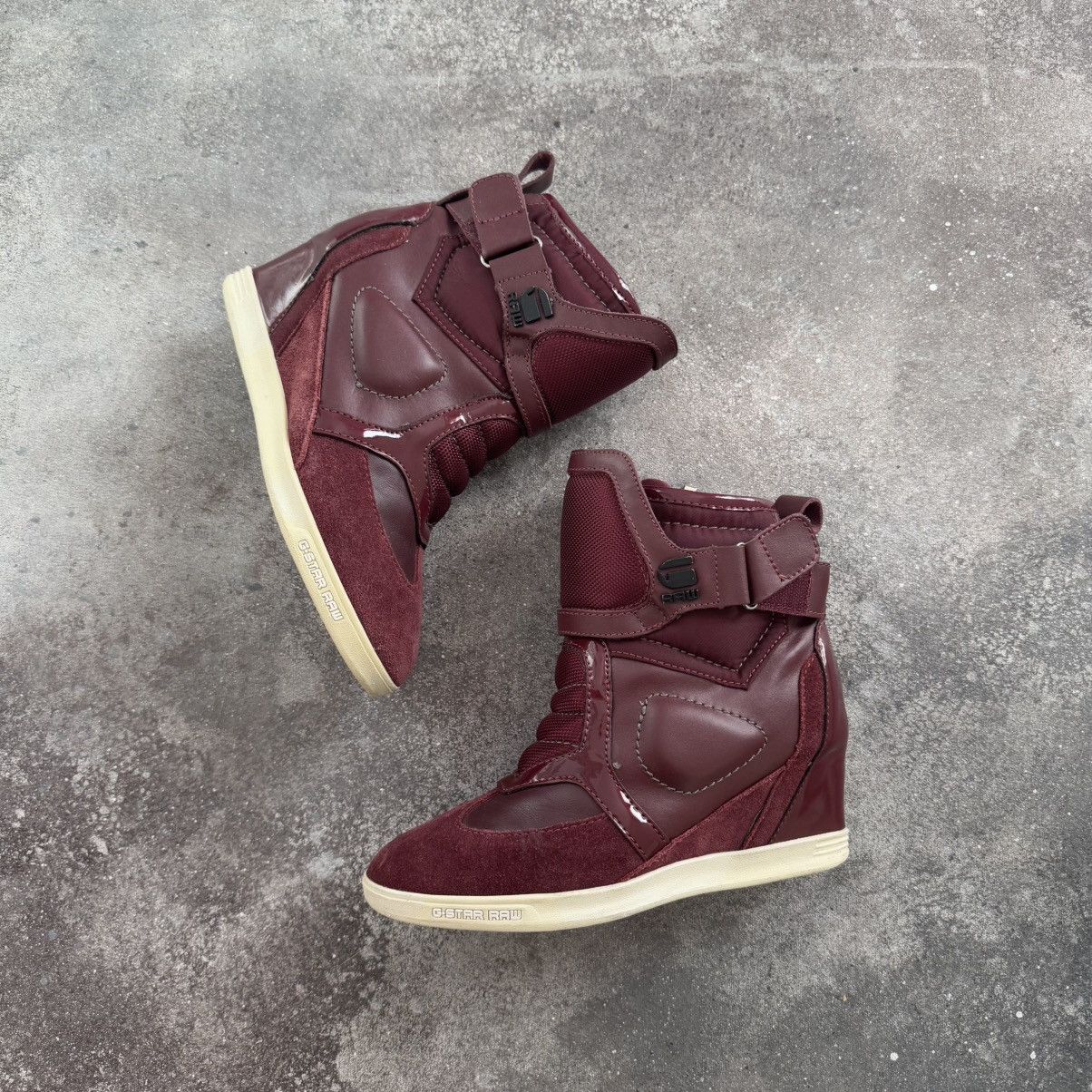 G-Star G star Vintage Hi Top Y2K Wedge Sneakers (marant style) Size US 6 / IT 36 - 2 Thumbnail