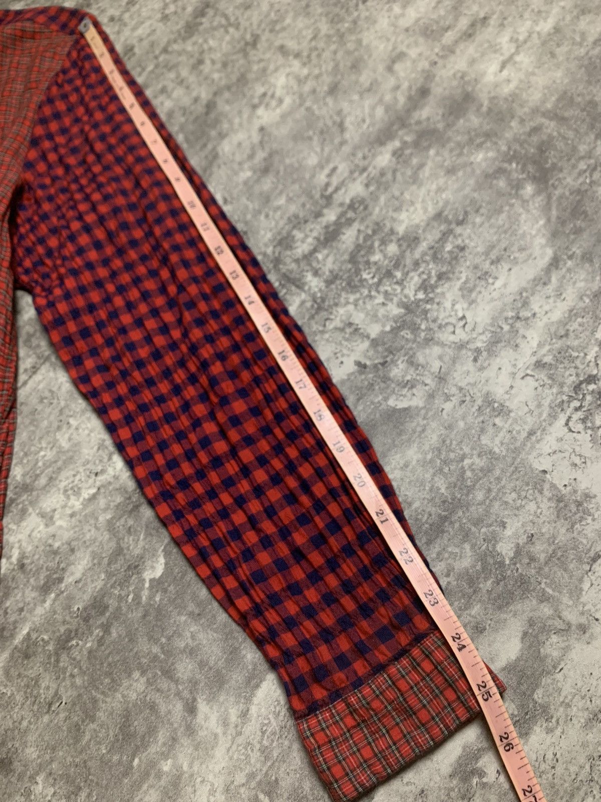 Comme des Garcons Yaeca Study Japanese Multi Checkered Snap Button Up Size US L / EU 52-54 / 3 - 12 Thumbnail