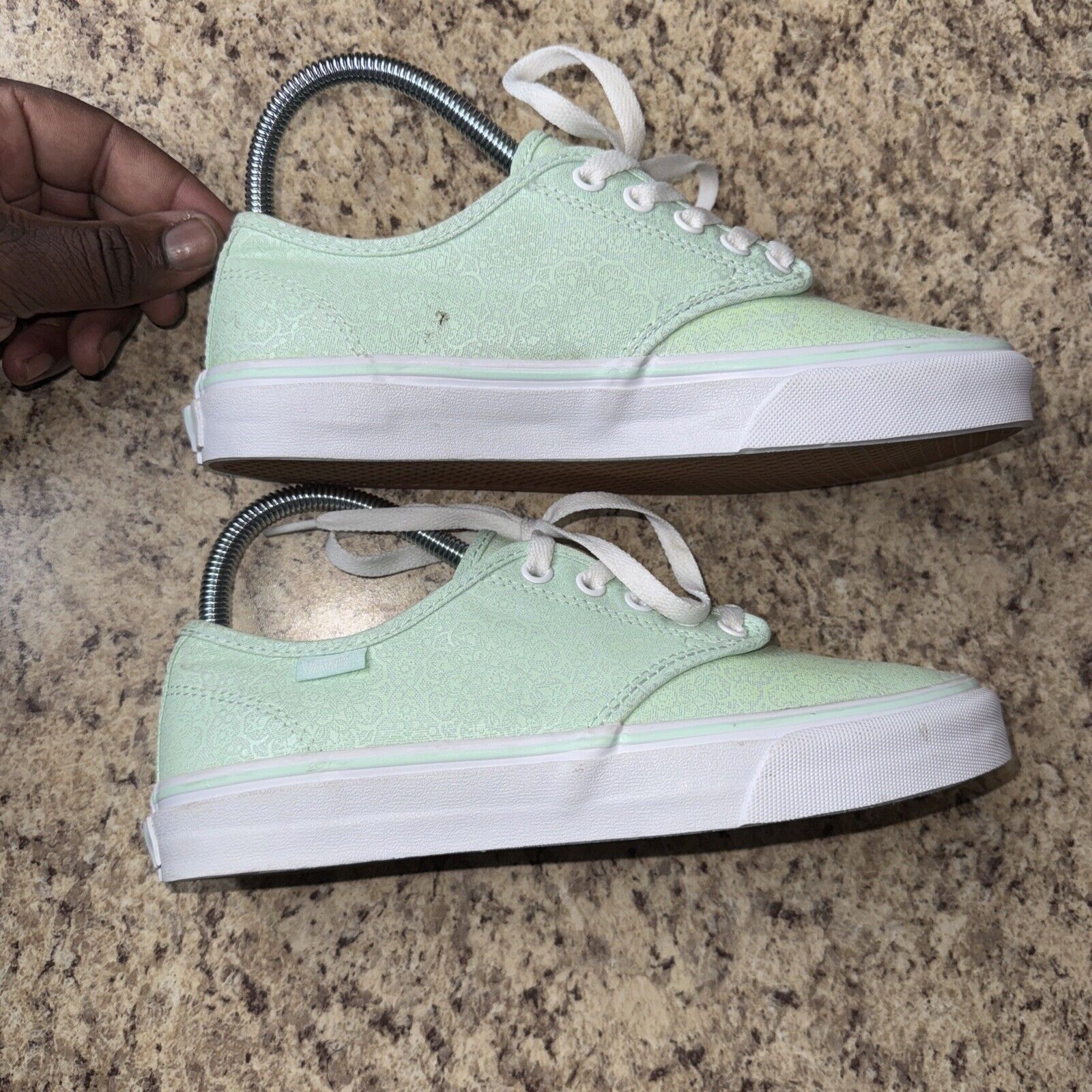 Vans VANS Women’s Sneakers Size 7.5 Mint Green Low Shoes Floral Size US 7.5 / IT 37.5 - 8 Thumbnail