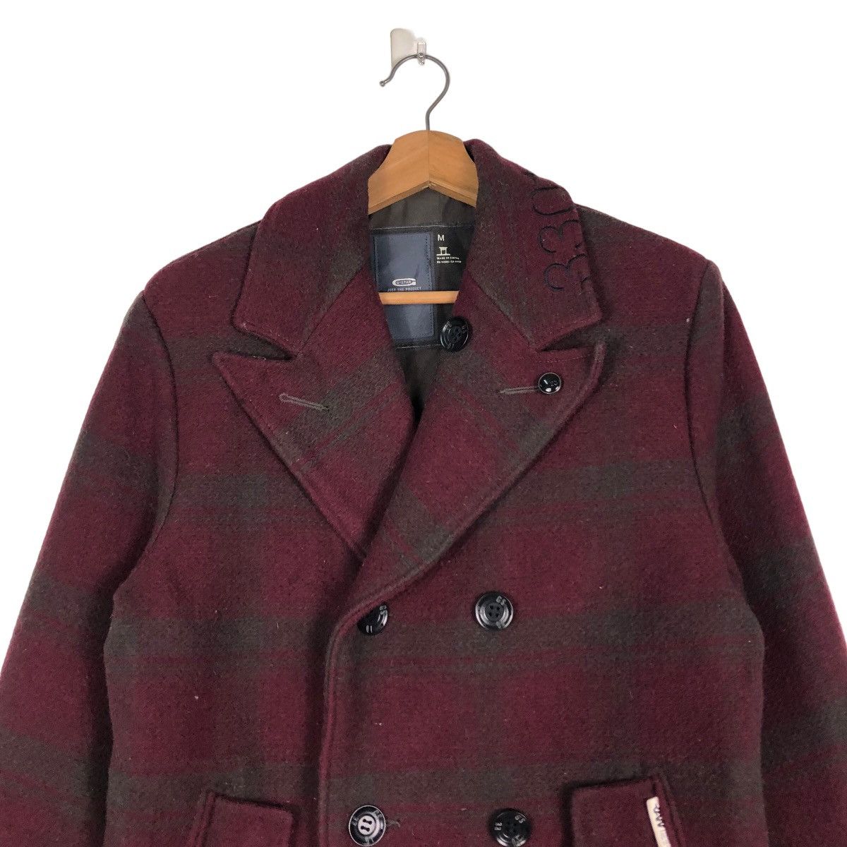 Hysteric Glamour 🔥Wool Biker Jacket Double Collar G Raw Japan Tartan Design Size US M / EU 48-50 / 2 - 3 Thumbnail