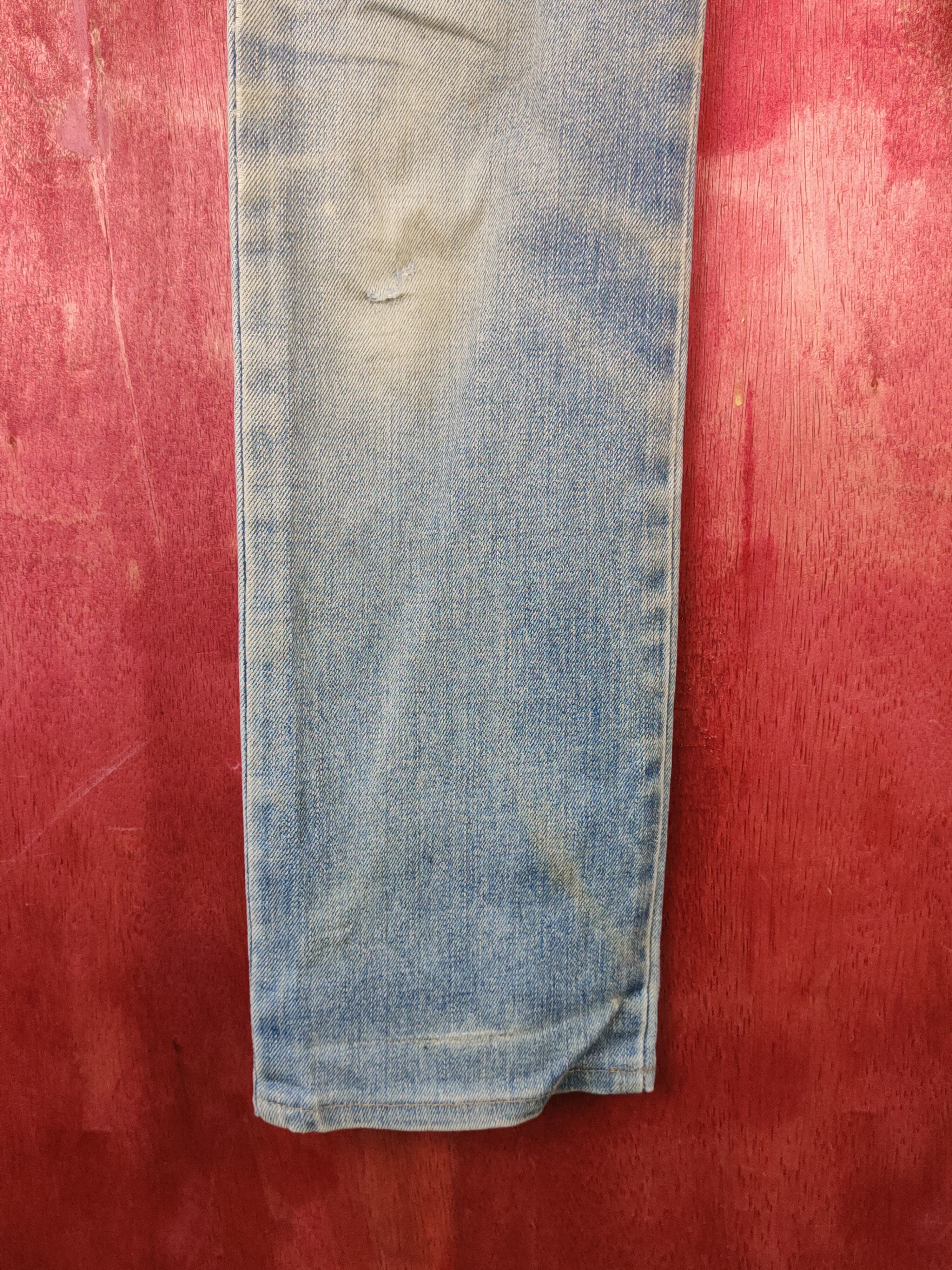 Edwin × Japanese Brand Something-Edwin Blue Faded Distressed Ripped Jeans #S1769 Size 29" - 4 Thumbnail