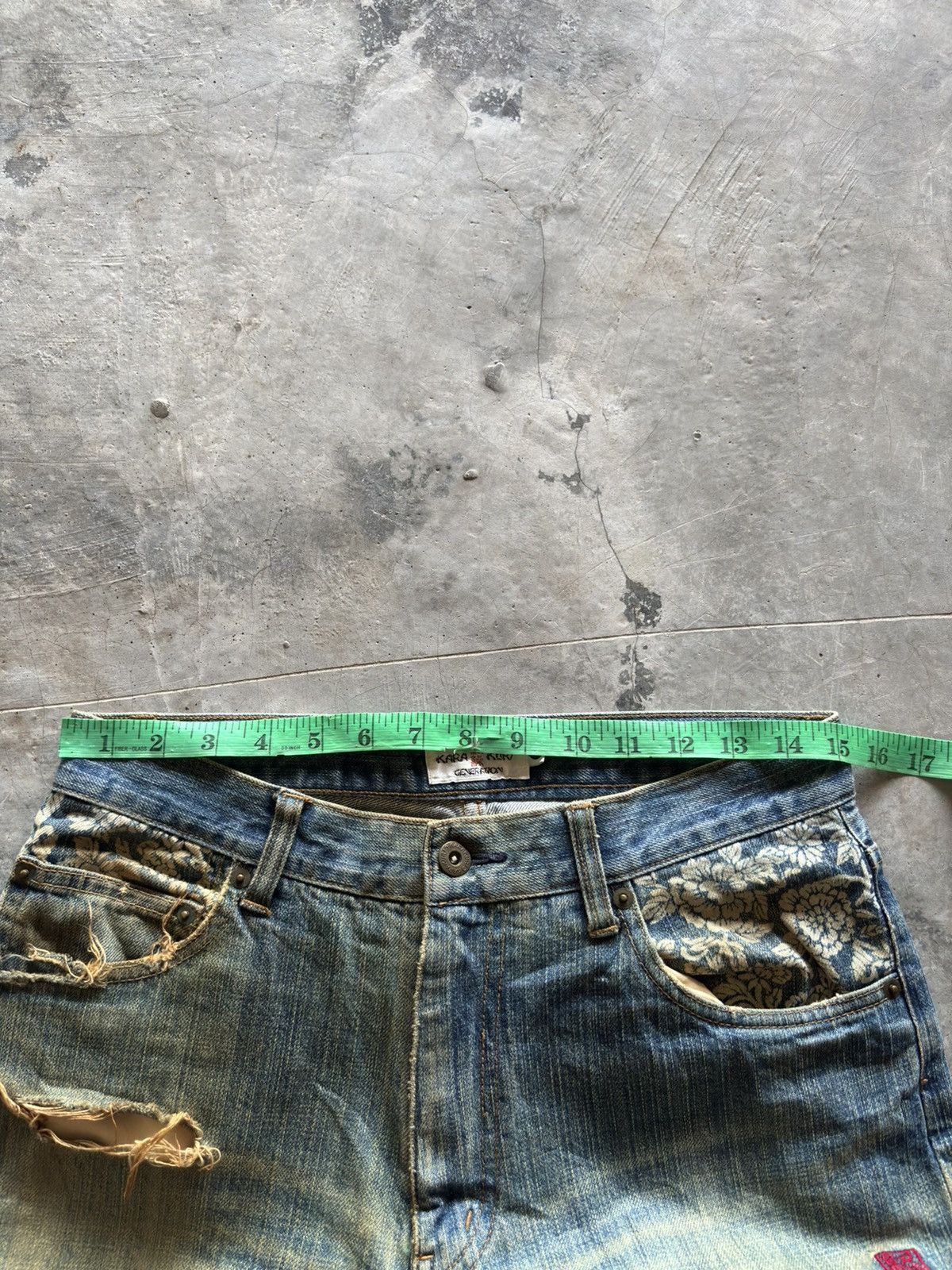 Karakuri Tamashii KARAKURI TAMASHII rusty distressed japanese sukajan tiger Size US 30 / EU 46 - 23 Thumbnail