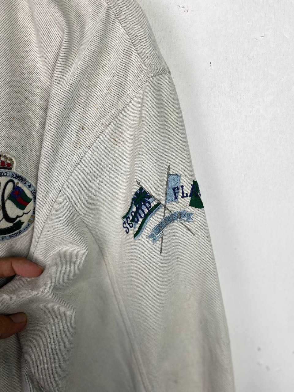 Japanese Brand vintage japanese brands denim bomber jacket nice design Size US M / EU 48-50 / 2 - 8 Thumbnail
