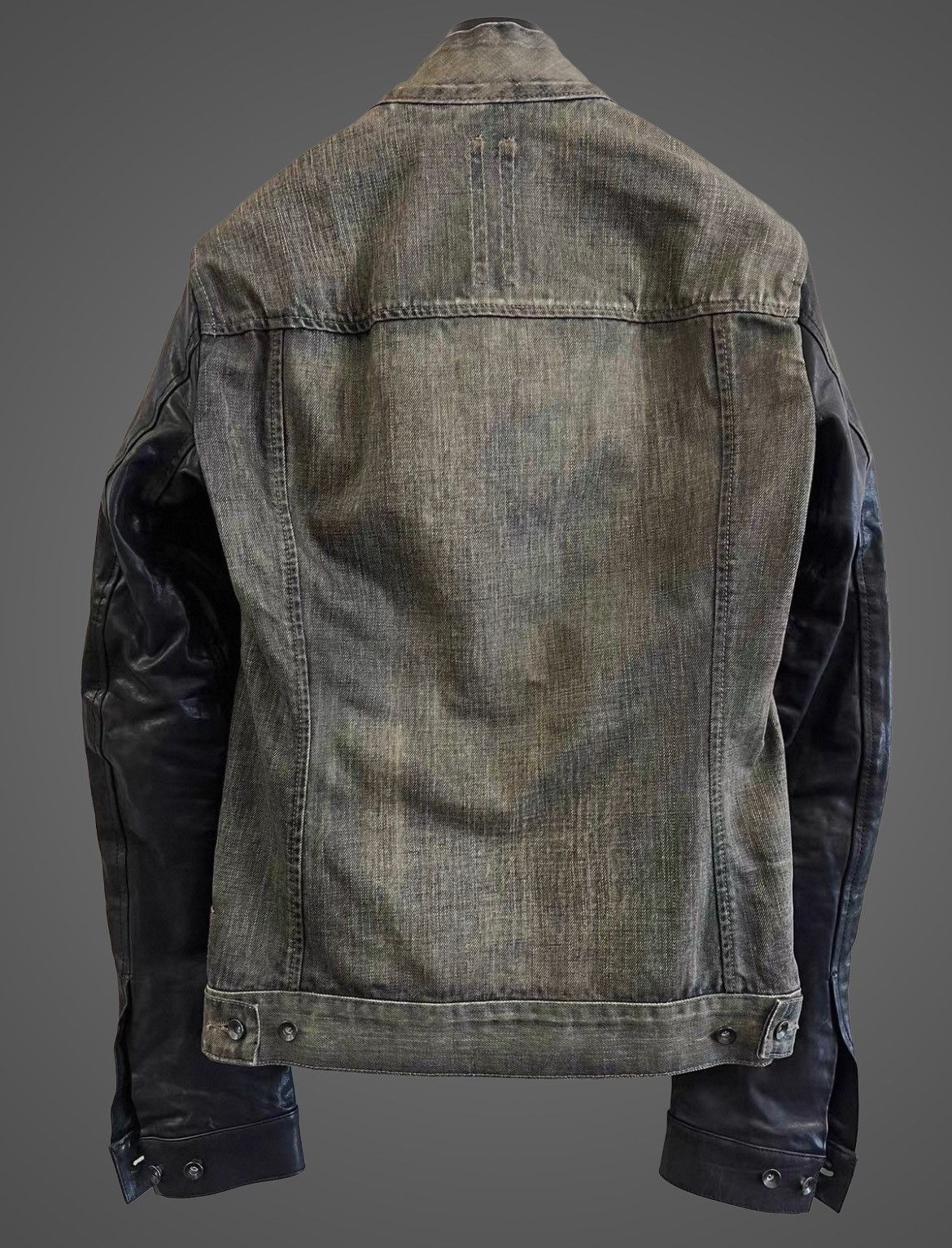 Rick Owens Rick Owens Dark Dust Hybrid Leather Slave Jacket from SS10 Size US S / EU 44-46 / 1 - 3 Thumbnail