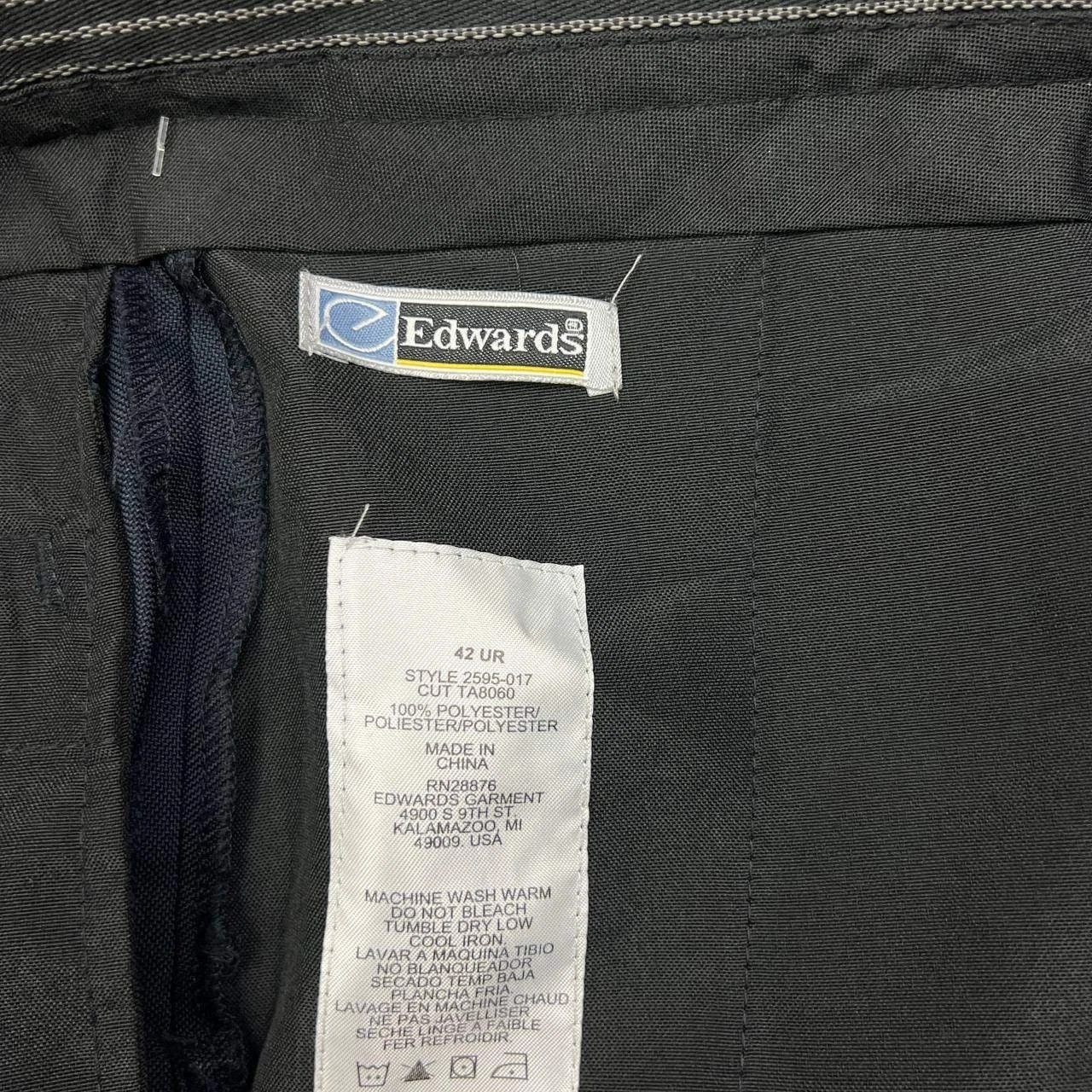 Other Edwards Dress Pants Men 42x31 Flat Front Pocket Uniform Size US 42 / EU 58 - 2 Thumbnail