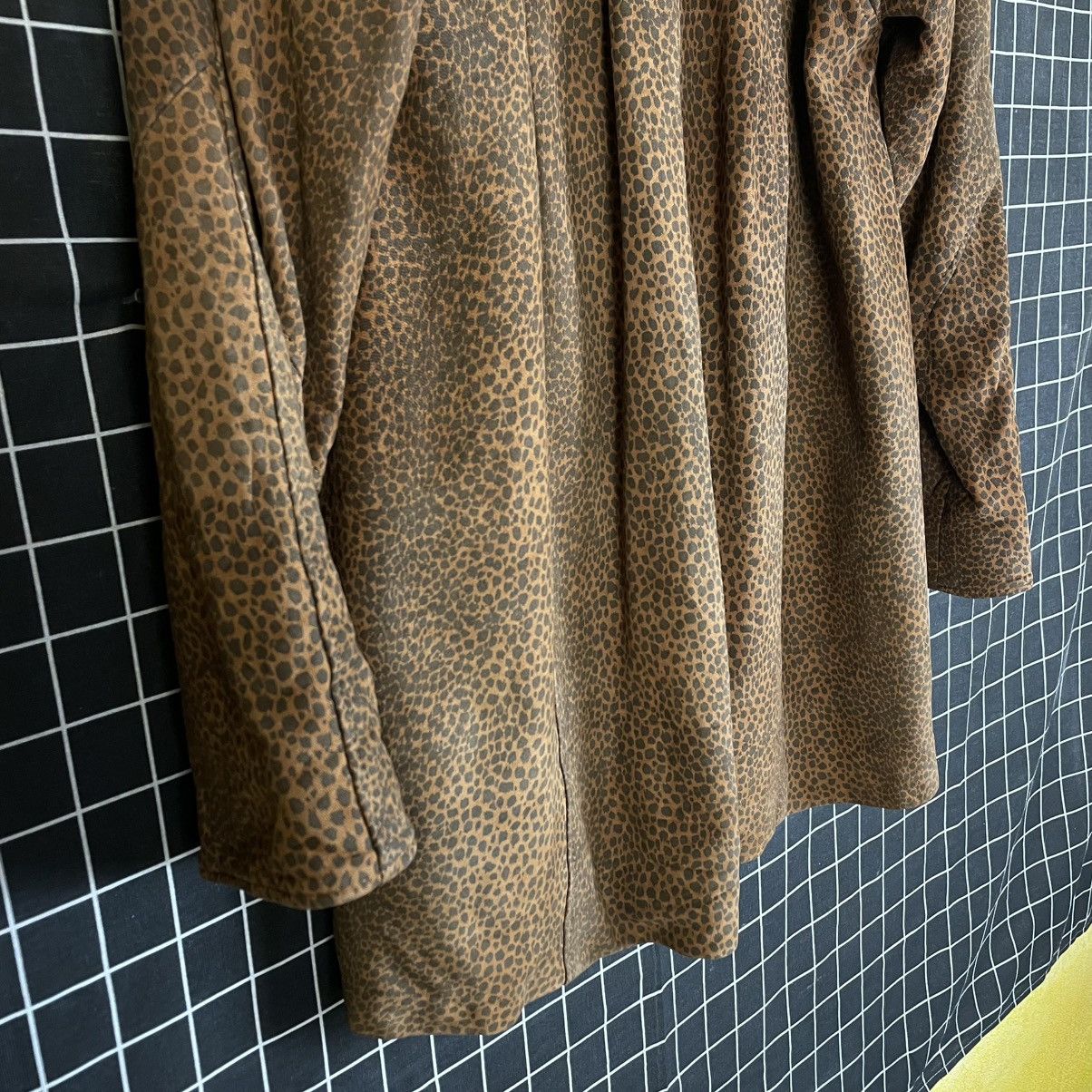 Genuine Leather ITALIAN DESIGNER BRA MA GENUINE LEATHER LEOPARD HEAVY JACKET Size US L / EU 52-54 / 3 - 9 Thumbnail